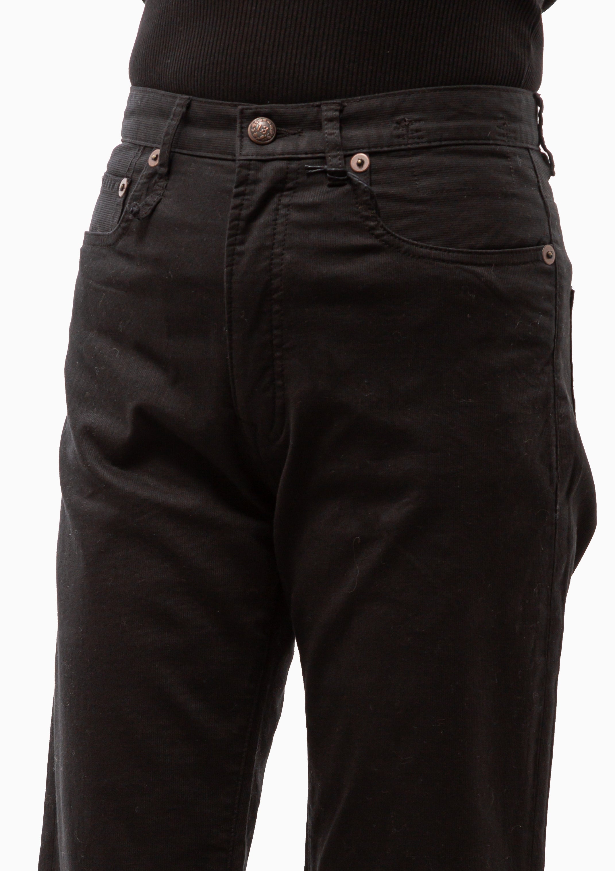 Jane Jean | Black Stretch Bedford Cord