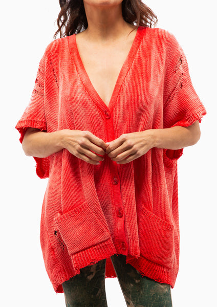 ウ*ー様 【A.PRESSE】Cotton Knit Cardigan RED A.PRESSE】Cotton Knit Cardigan RED 3 メンズ