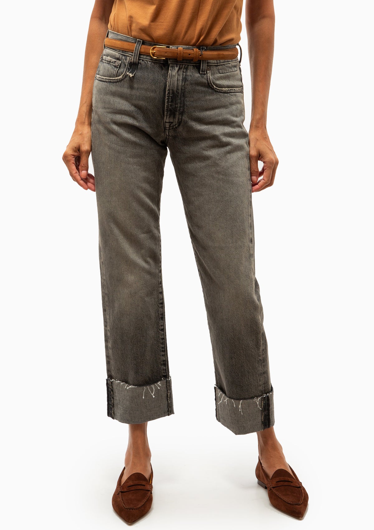 Cuffed Romeo Jean | Leyton Black