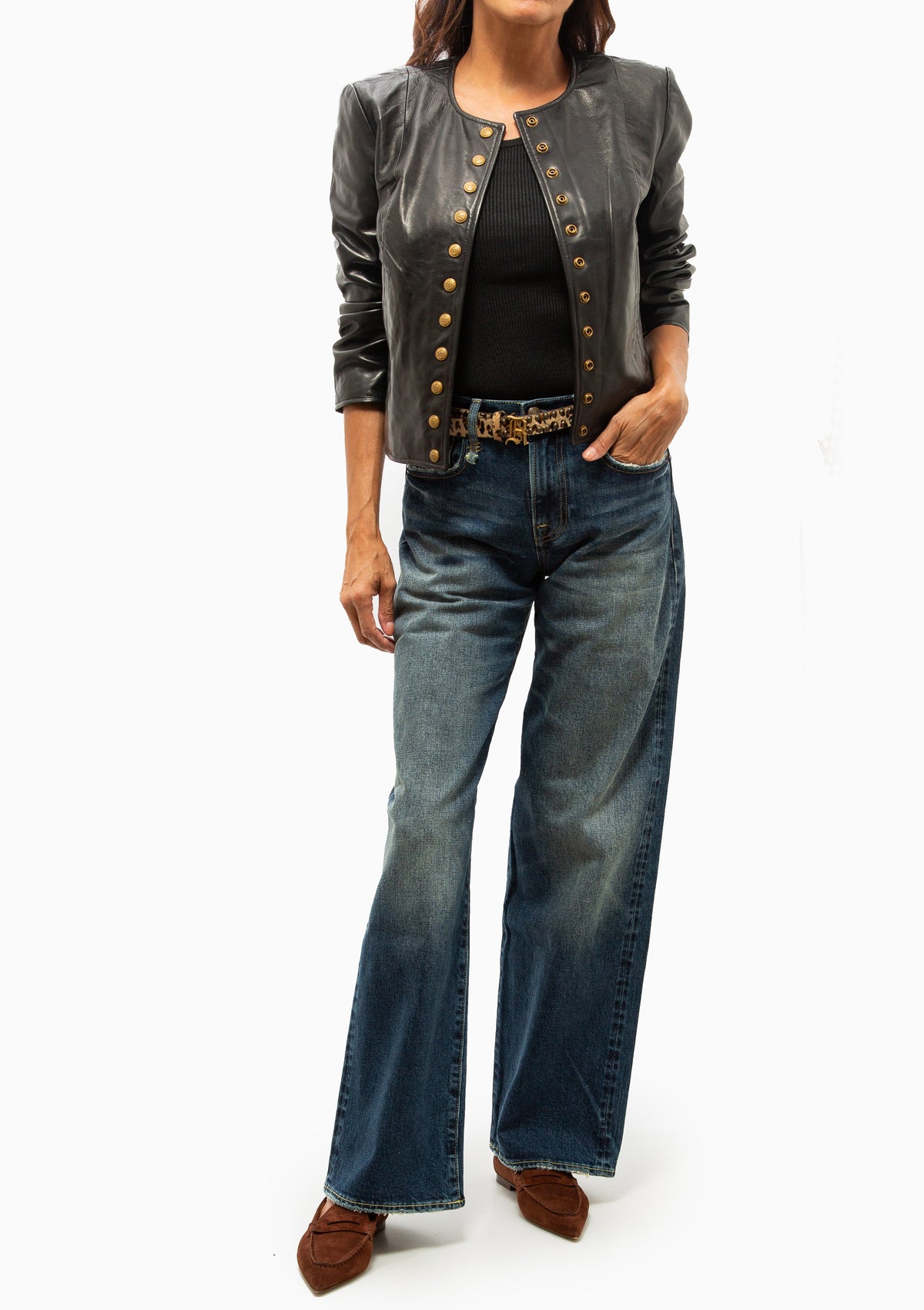 Front Snap Jacket | Black