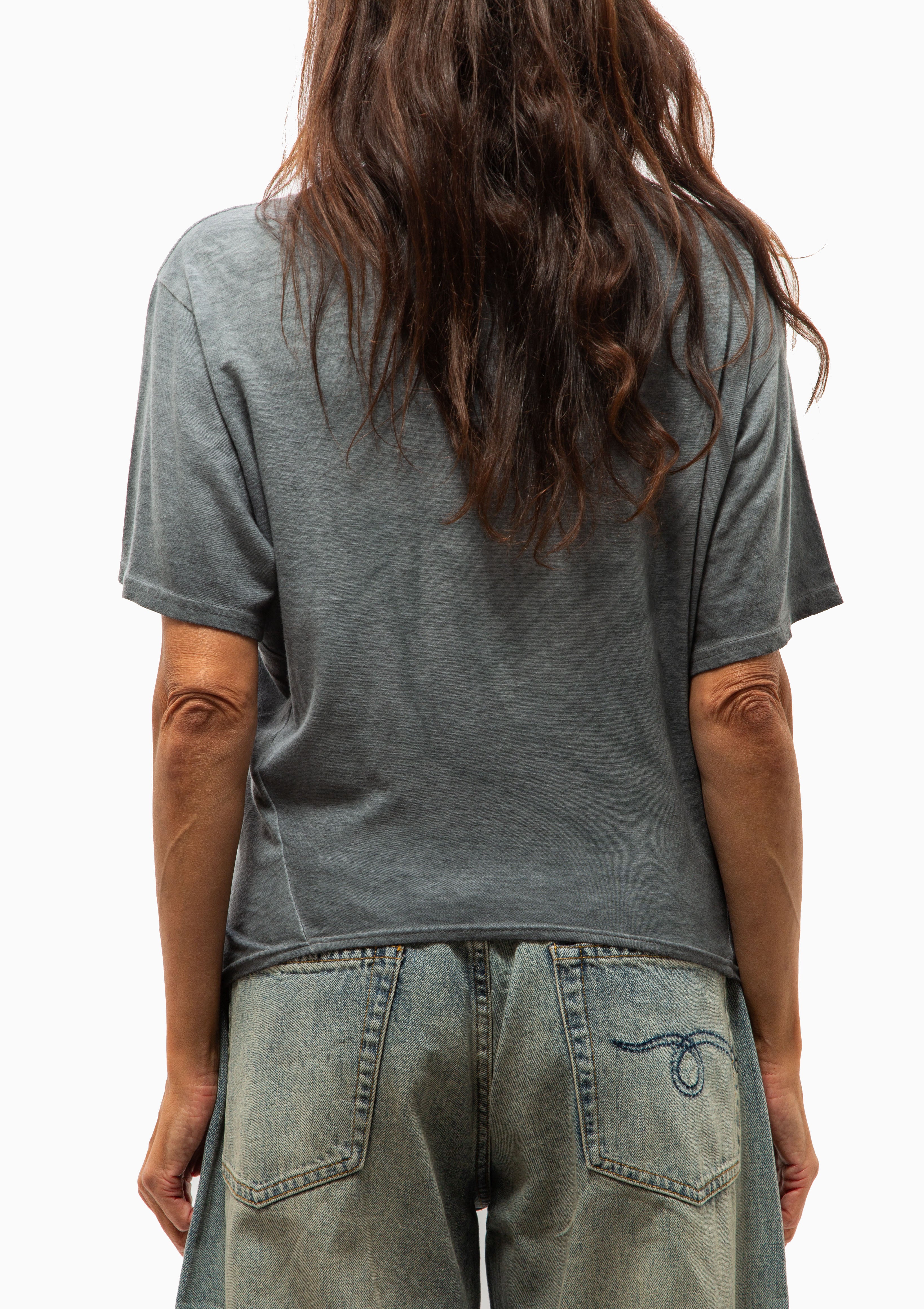 Tight Waist Tee | Faded Navy Blue