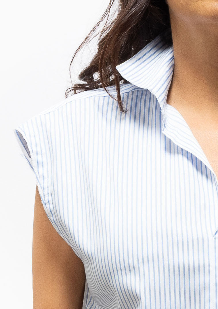 Nikki Shirt | Blue Stripe