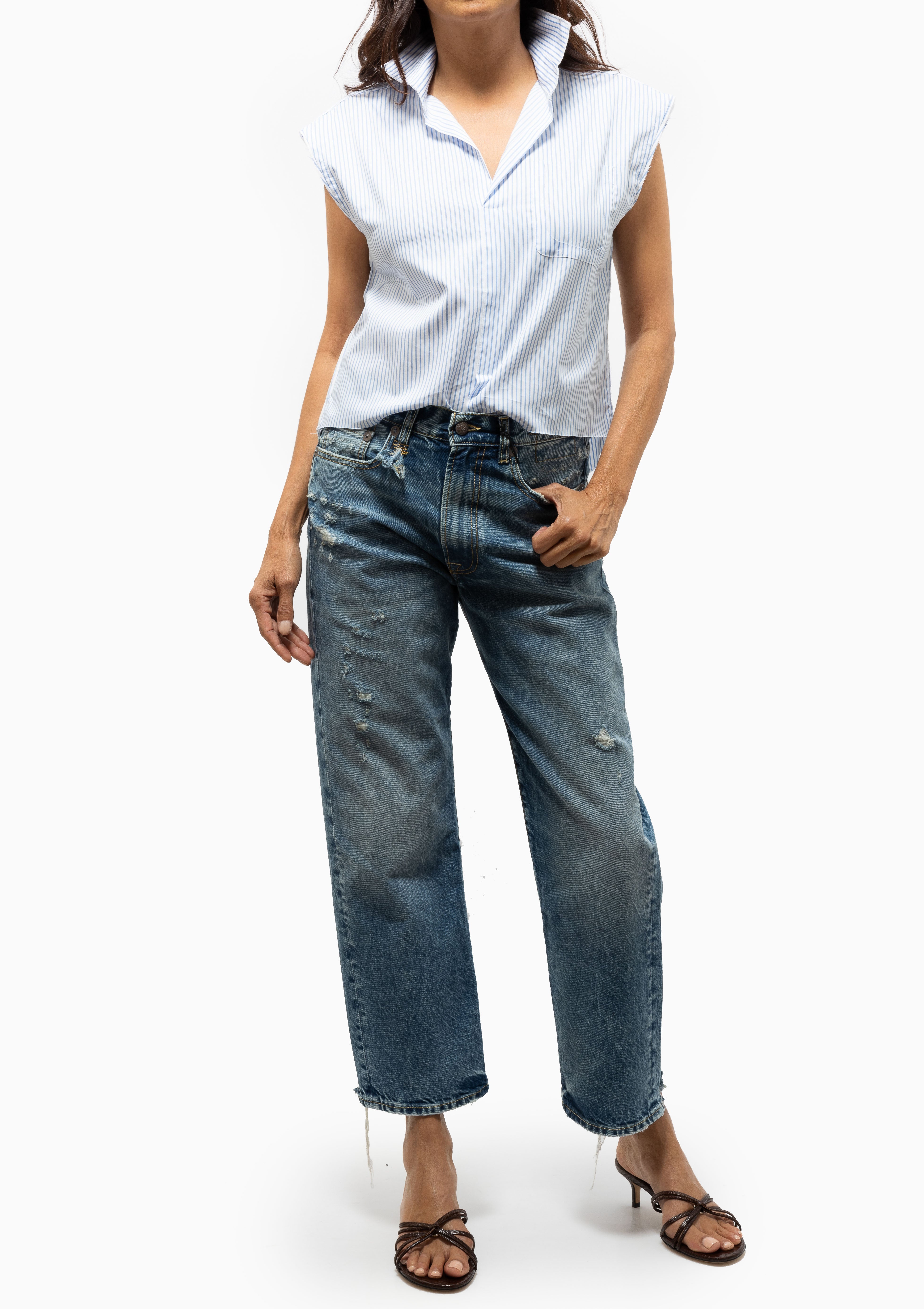 Nikki Shirt | Blue Stripe