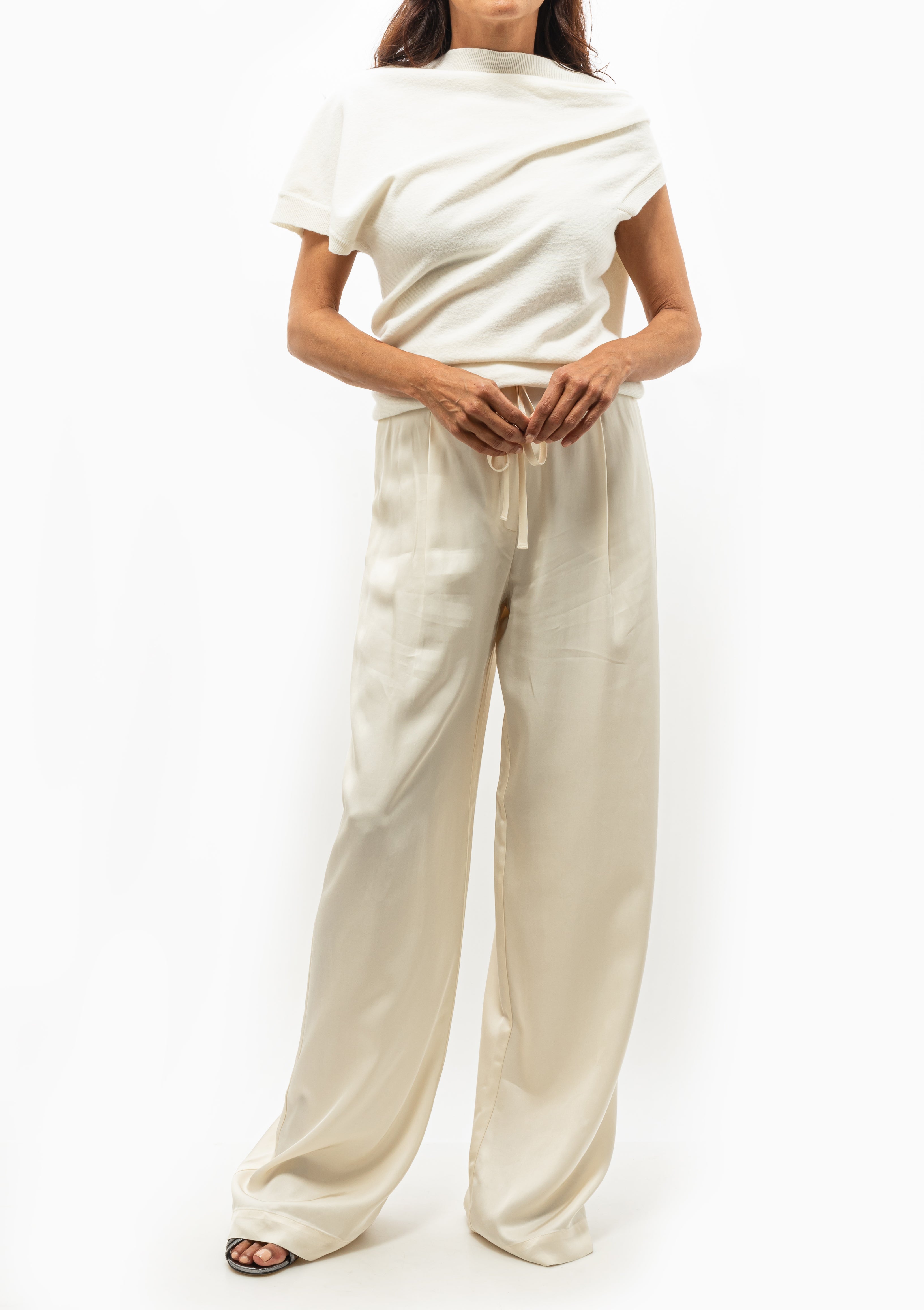 Deconstructed Knitted Top | Off White