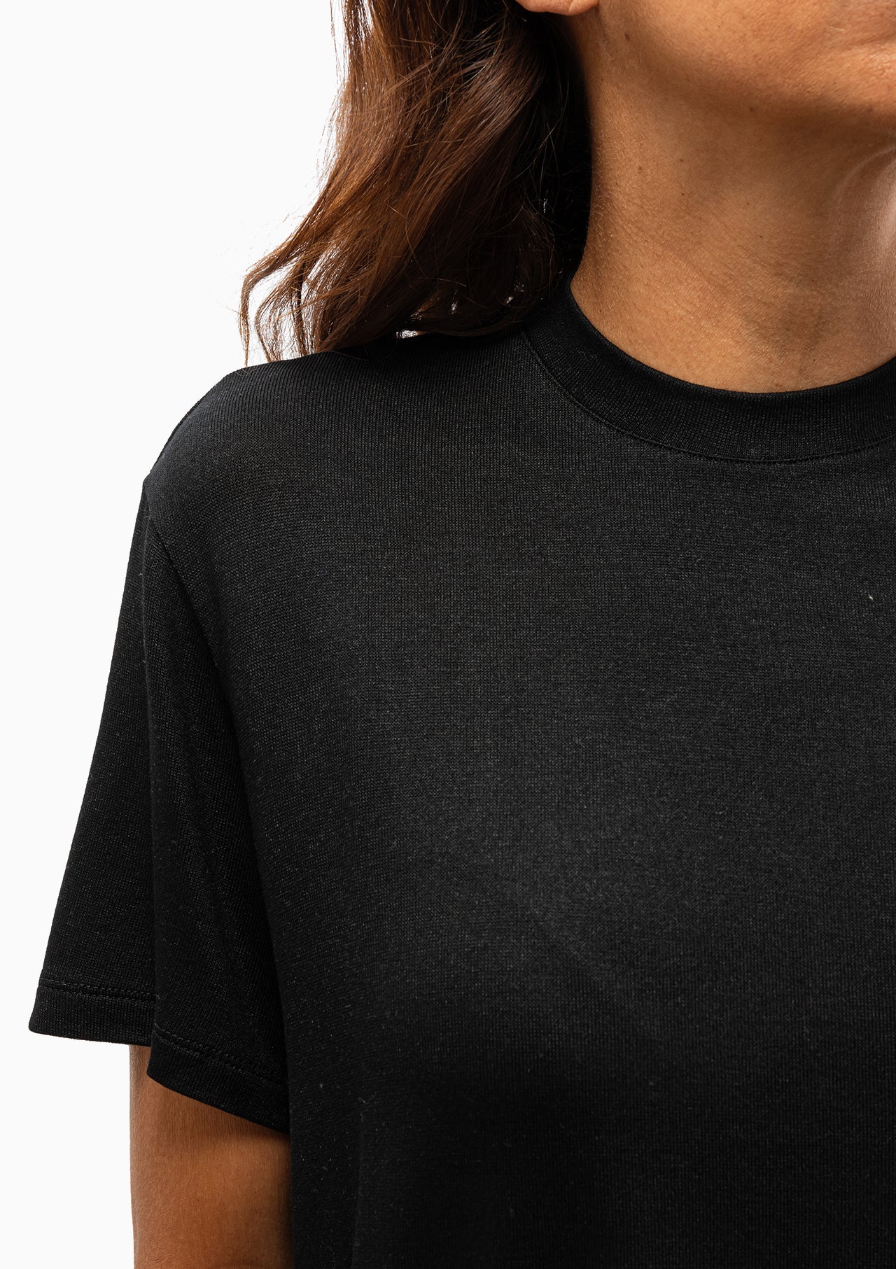 Fluid Jersey T-Shirt | Noir