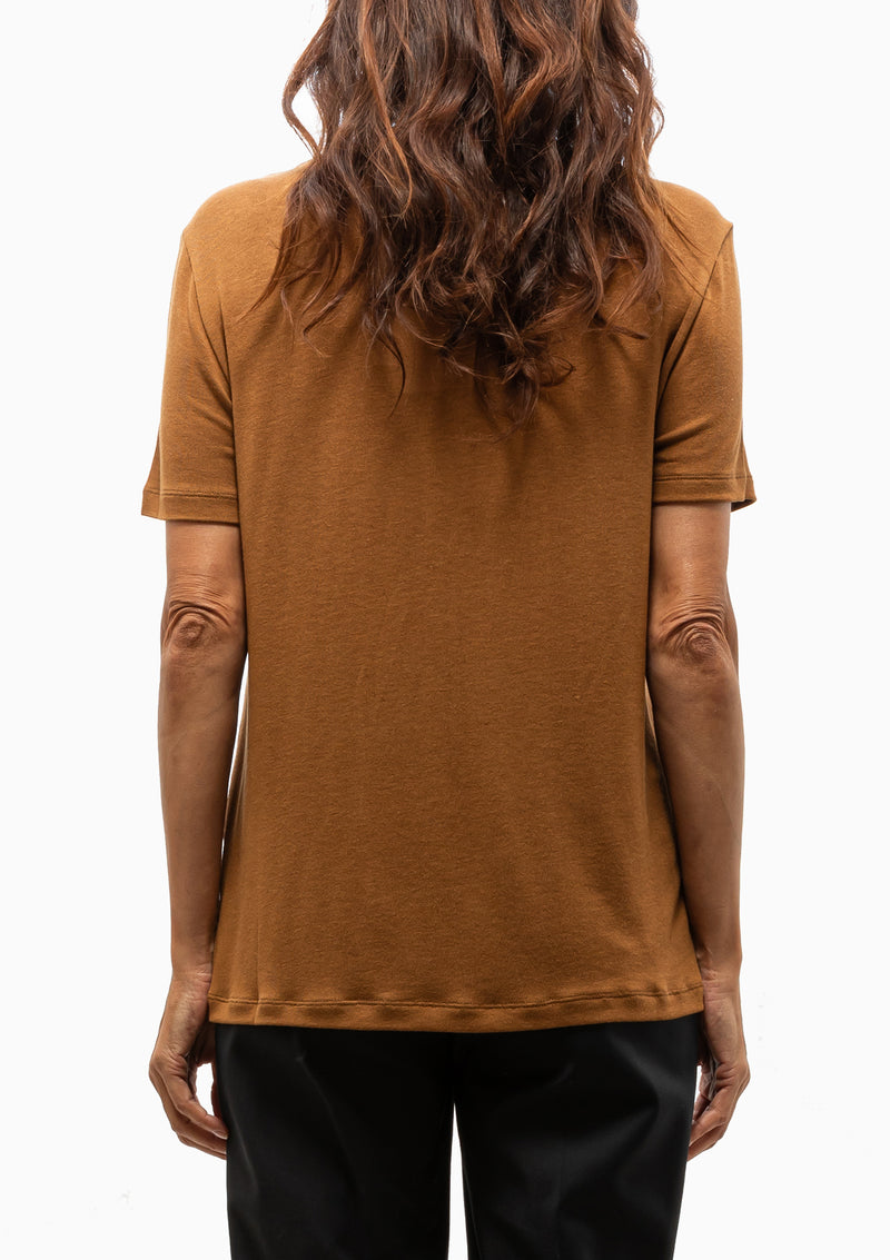 Fluid Jersey T-Shirt | Rust