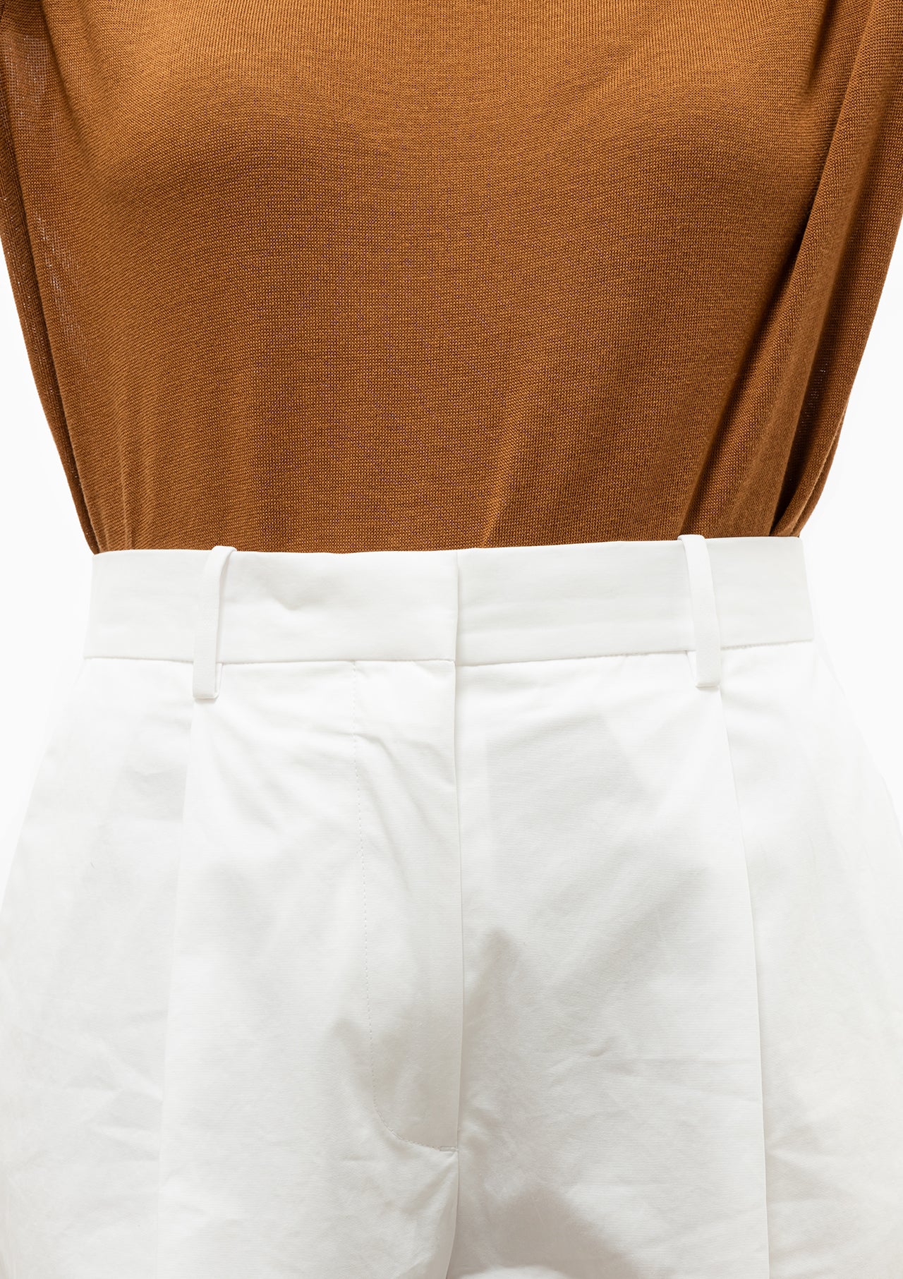 Bermuda Poplin Shorts | White