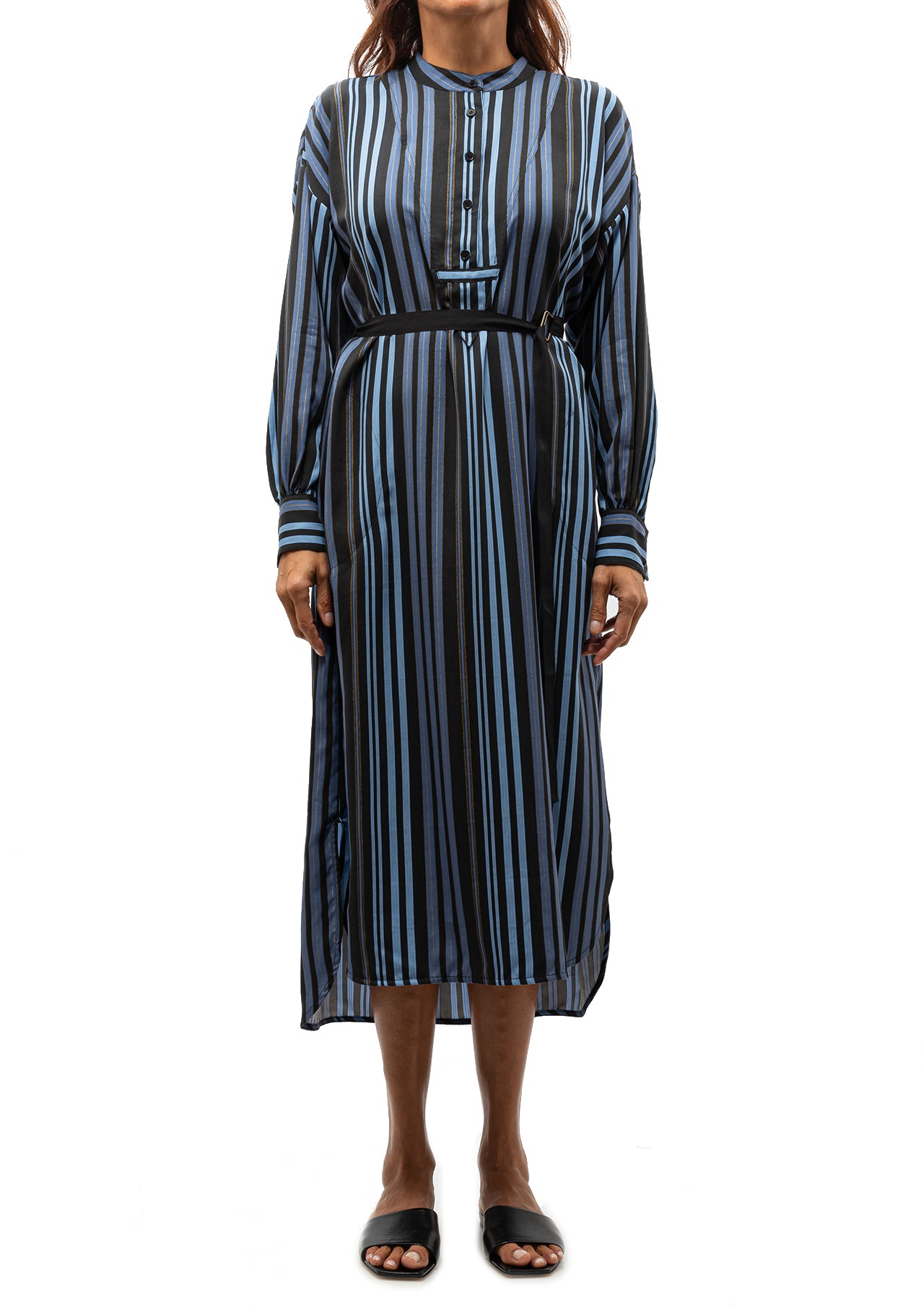 Sueded Tencel Dinka Midi Dress | Sea