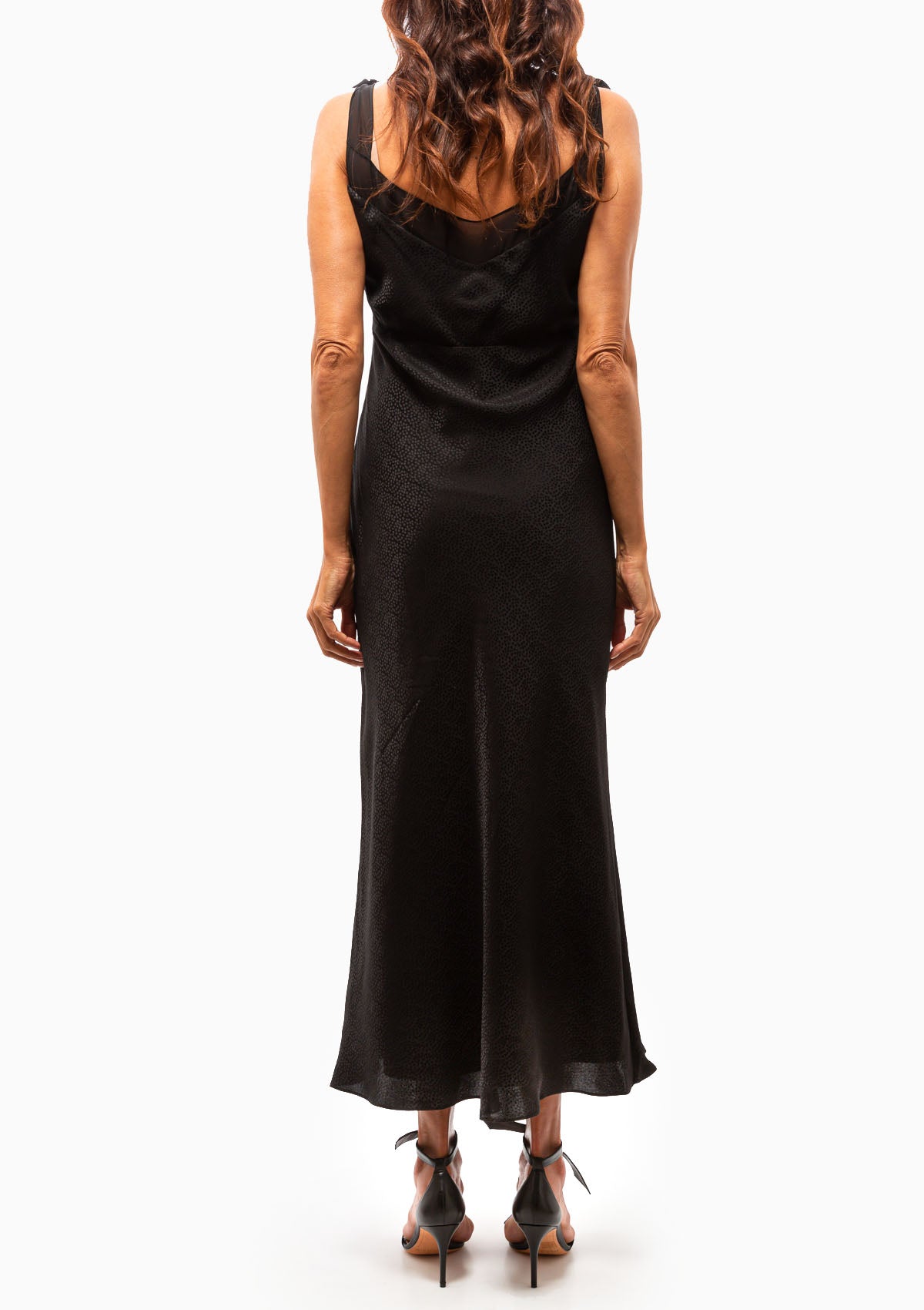 Amelie C Dress | Black/Fireflower