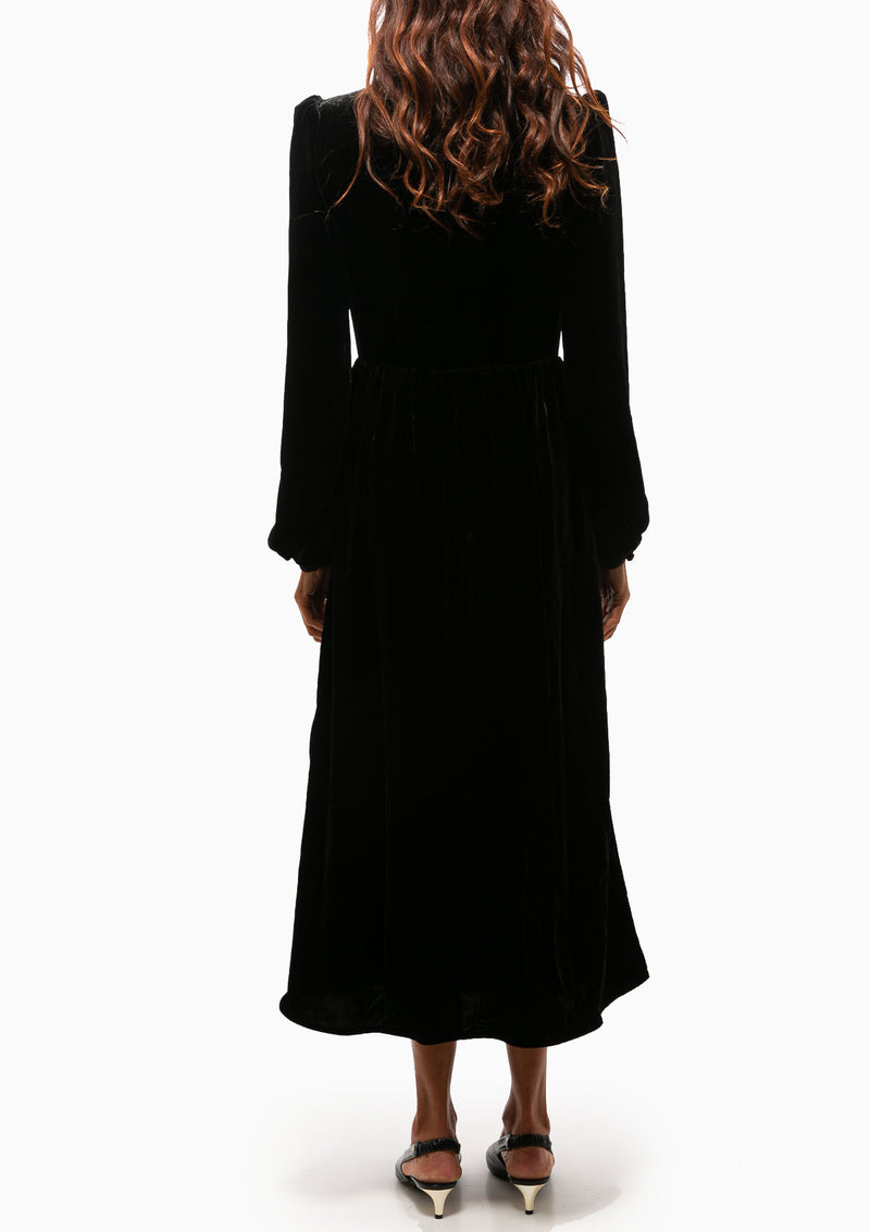 Camille Bows Dress | Black