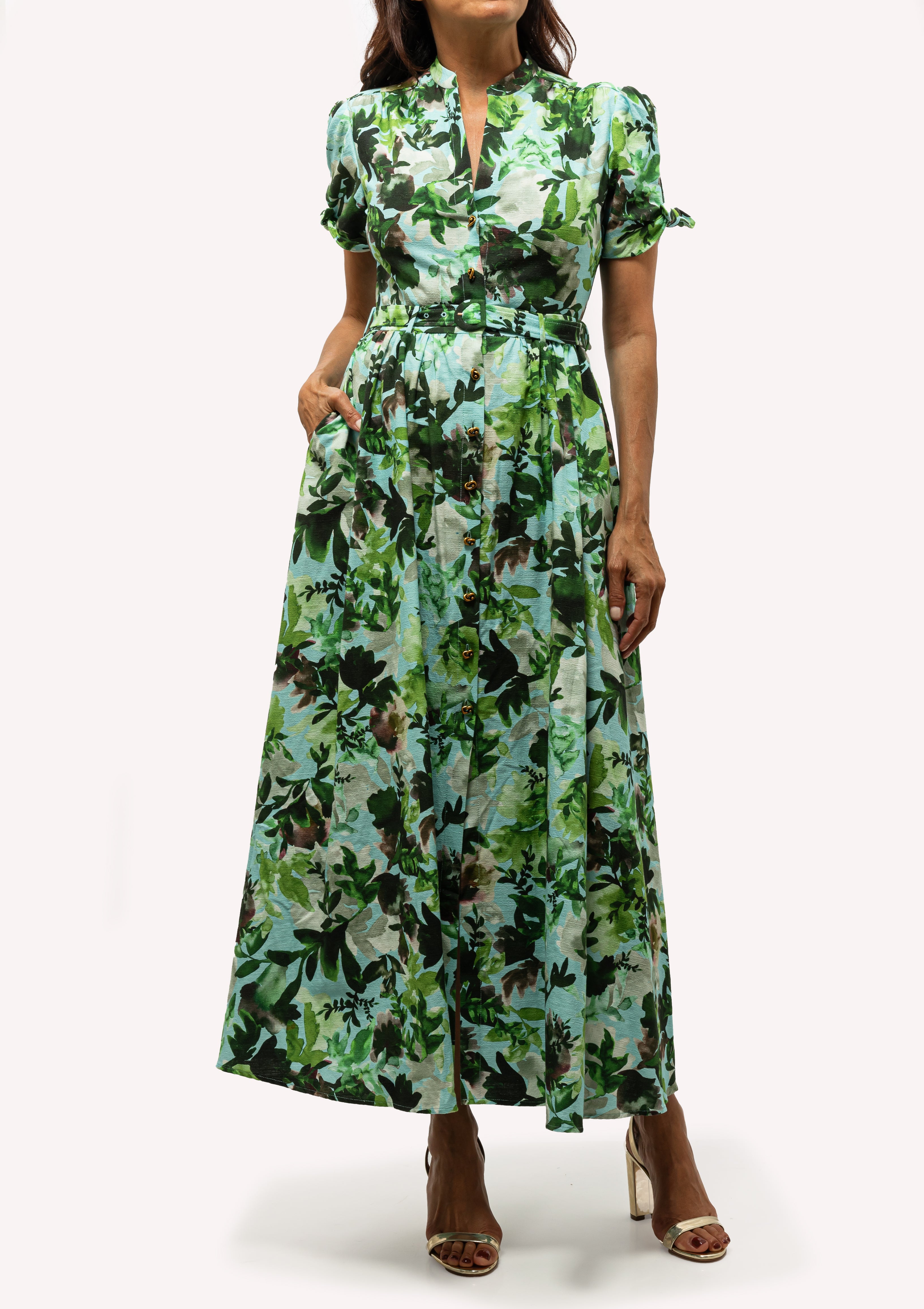 Ena Dress | Watercolour Garden