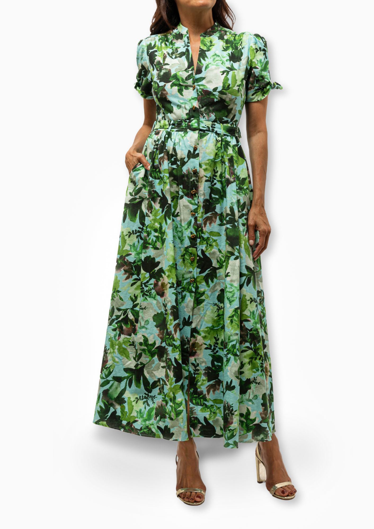 Ena Dress | Watercolour Garden