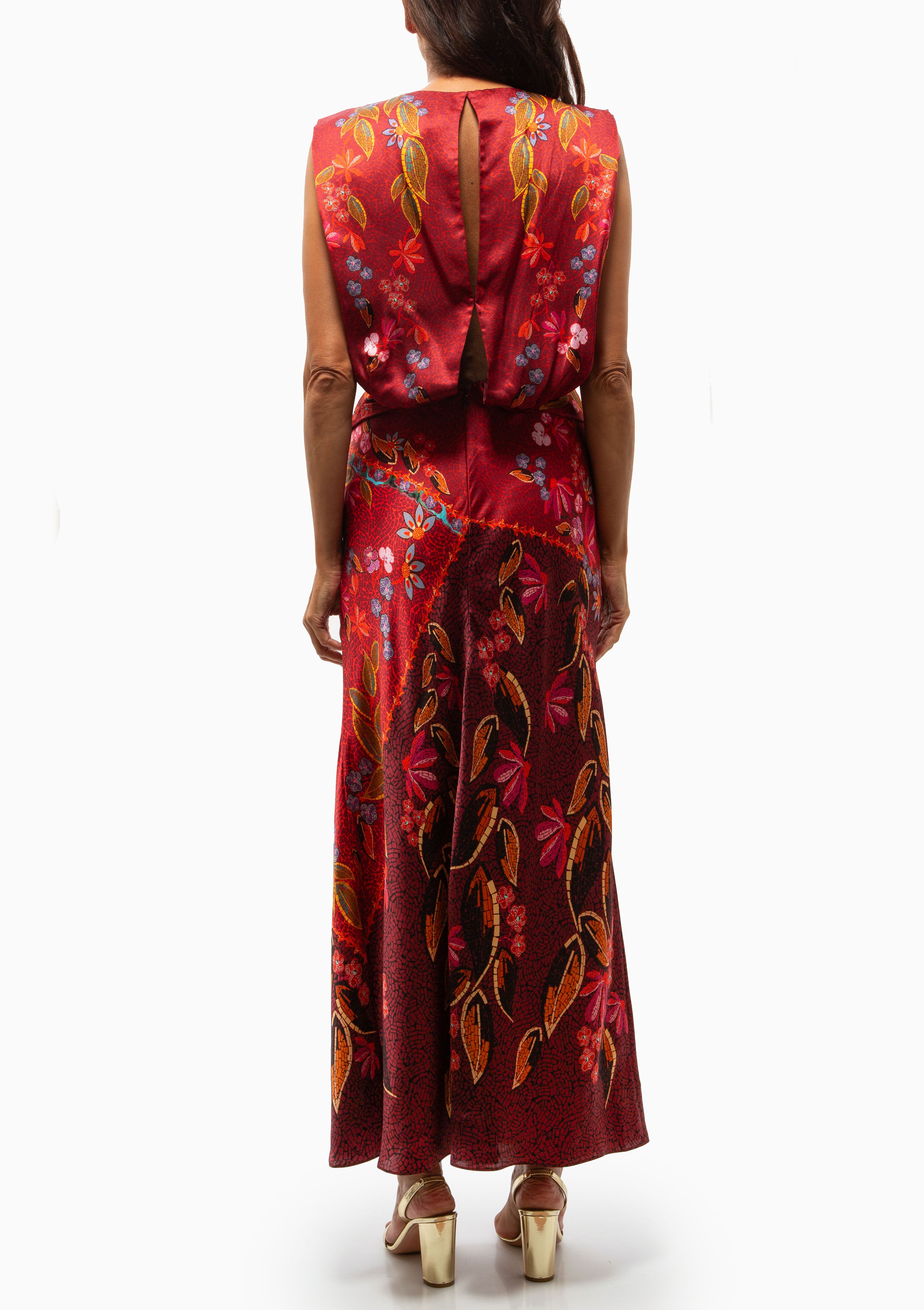 Gwen Dress | Garnet Terrazzo