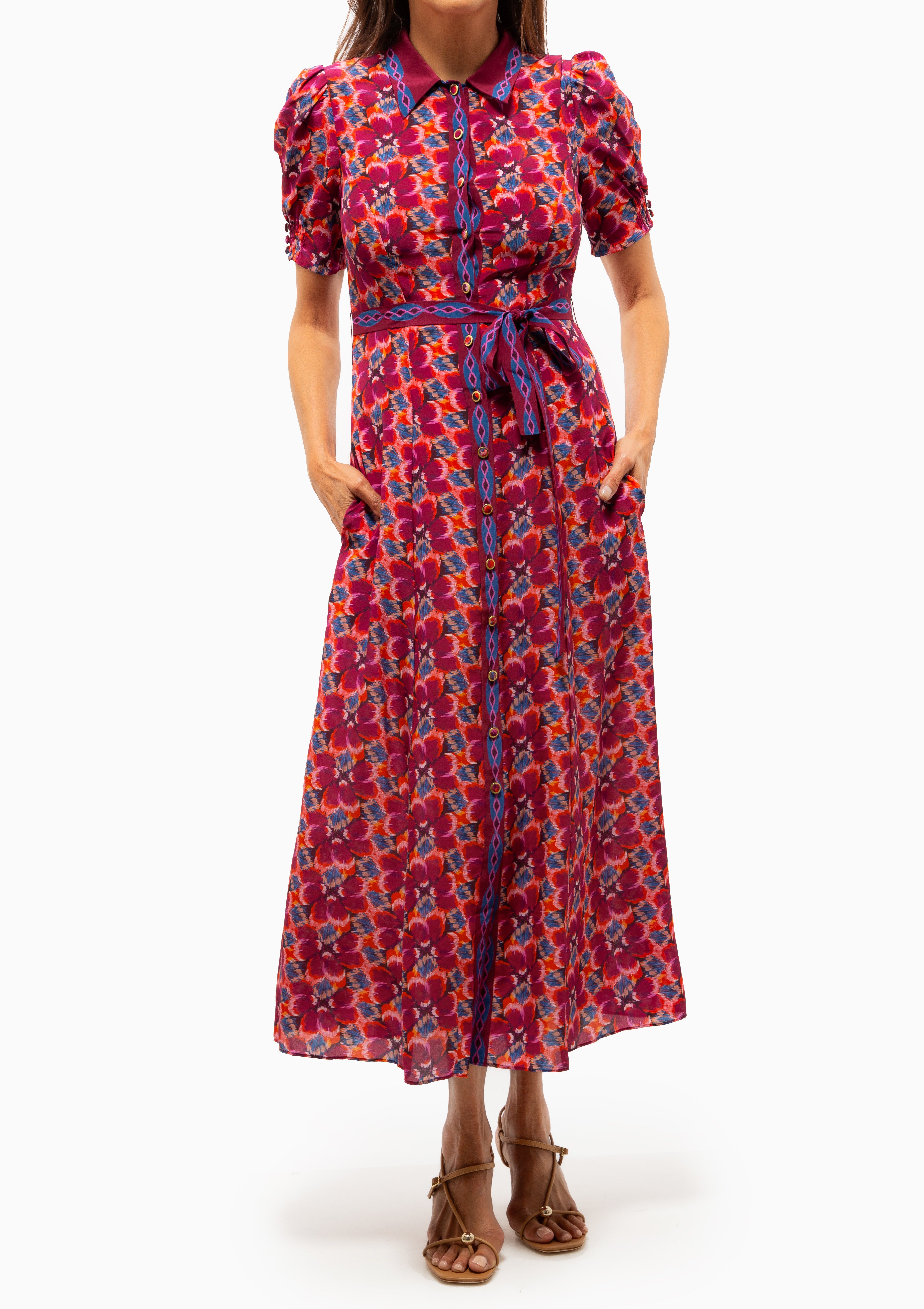 Vanessa D Dress | Quail Magenta