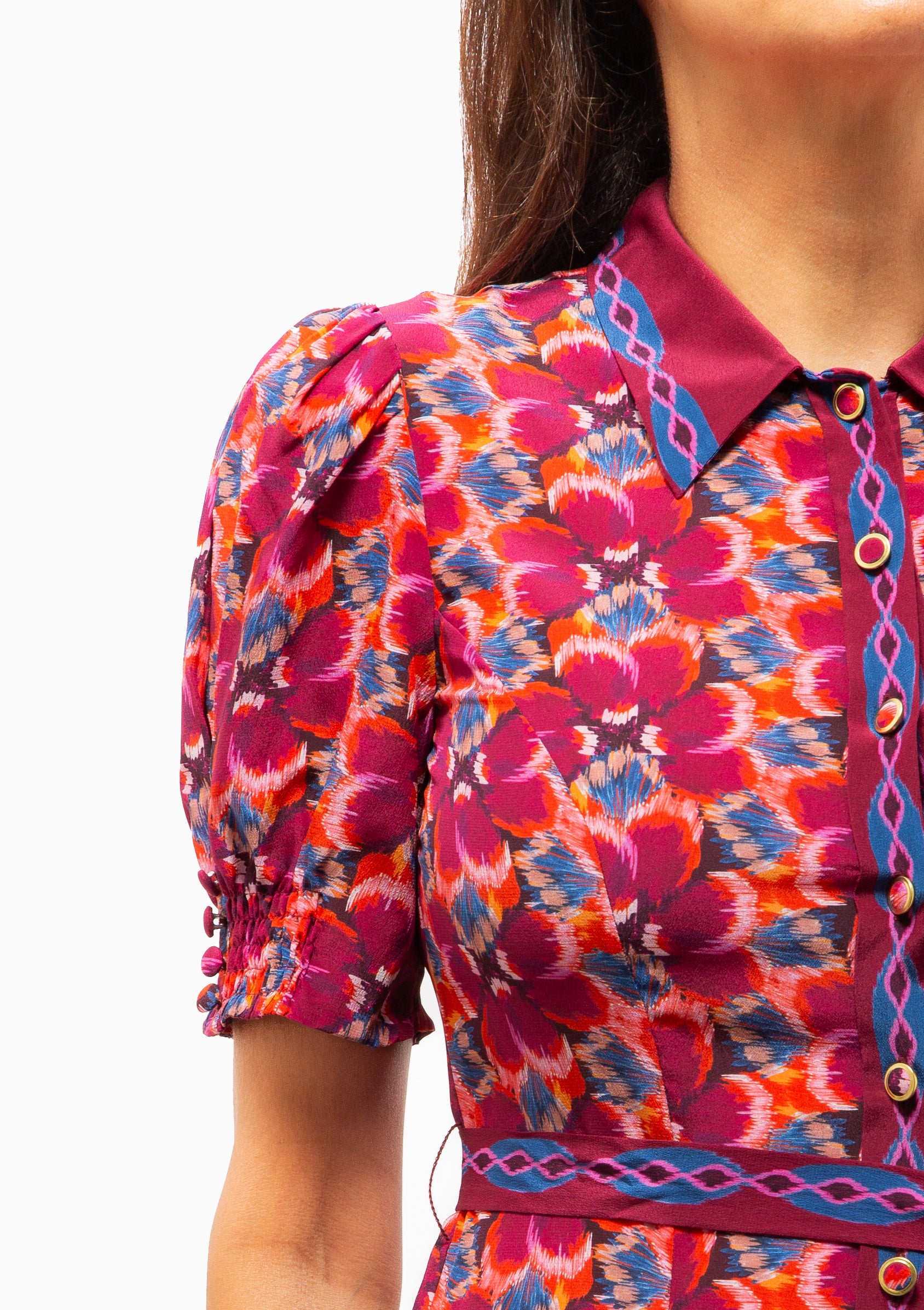 Vanessa D Dress | Quail Magenta