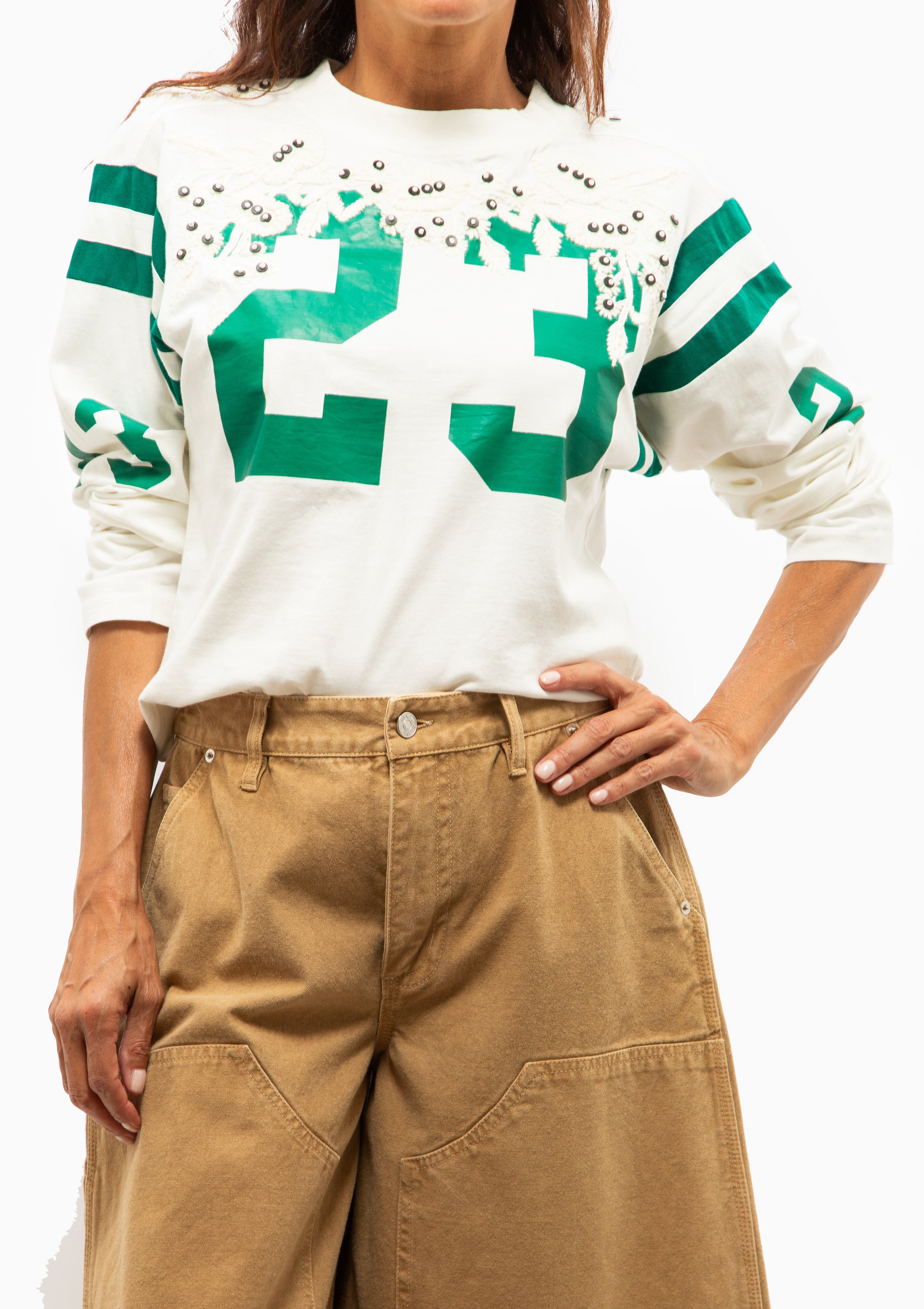 Georgie Sportswear Tee | Cream