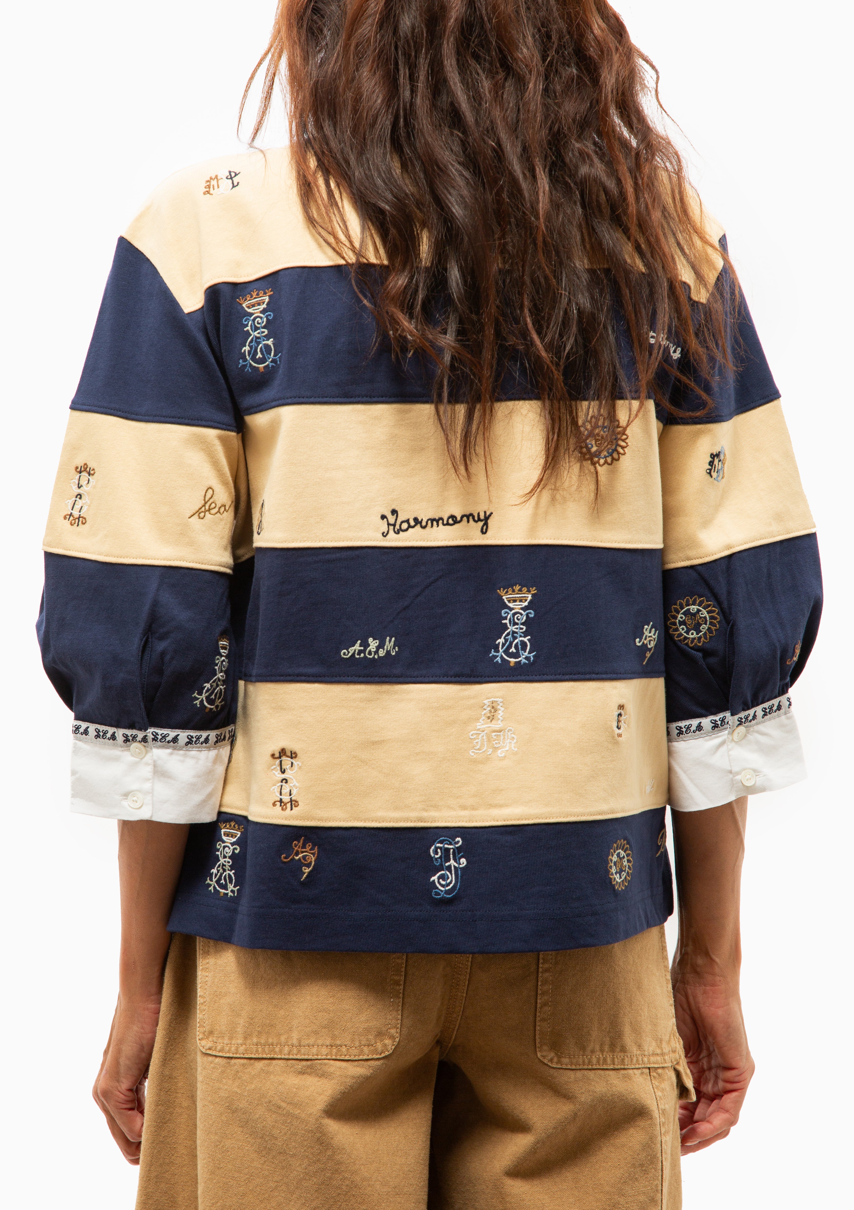 Juliet Embroidered Rugby Top | Multi