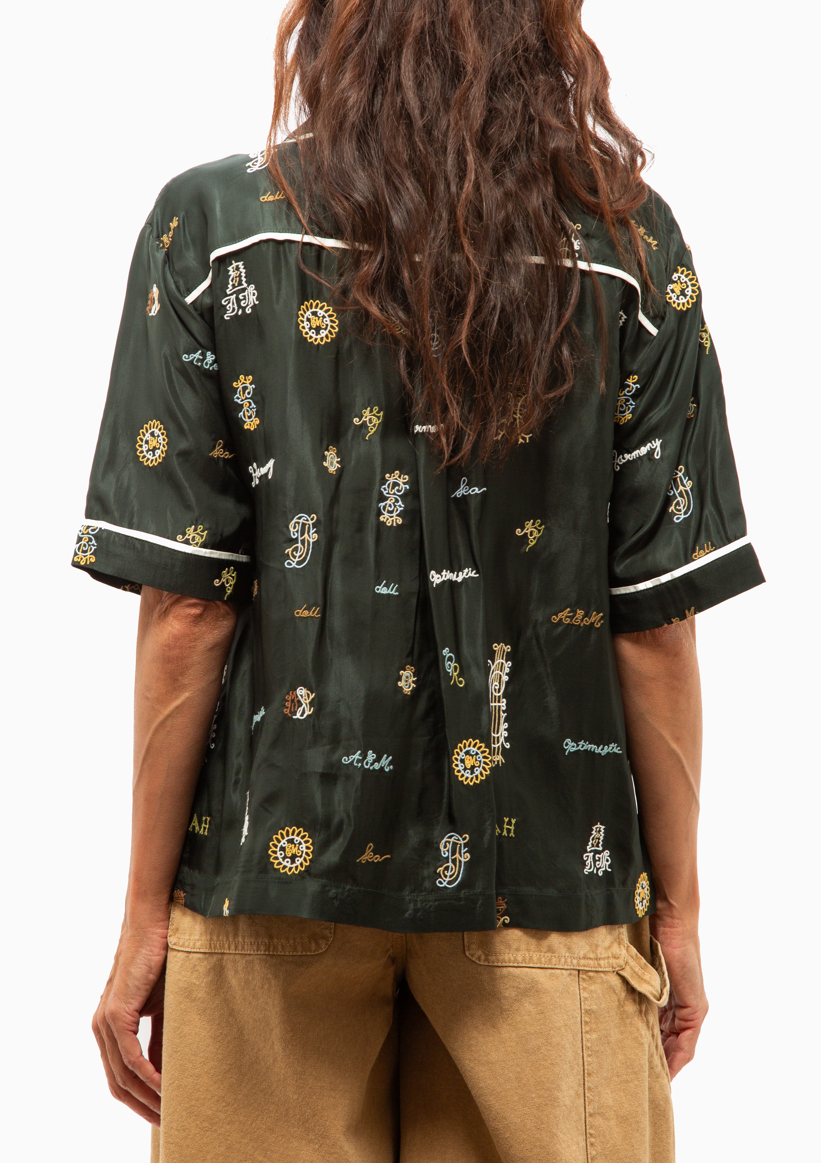 Juliet Embroidered Top | Green