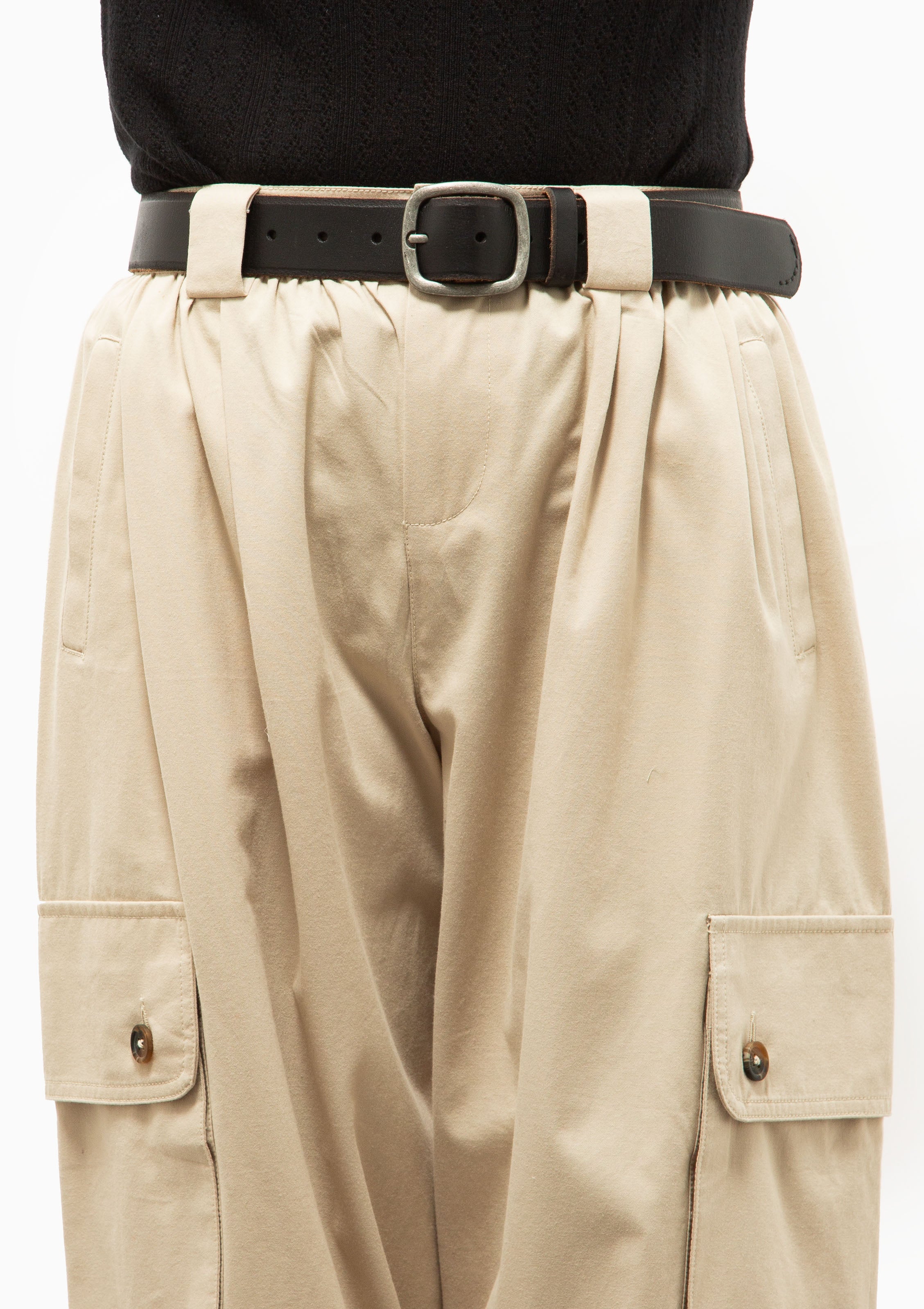 Miles Belted Bubble Pants | Khaki