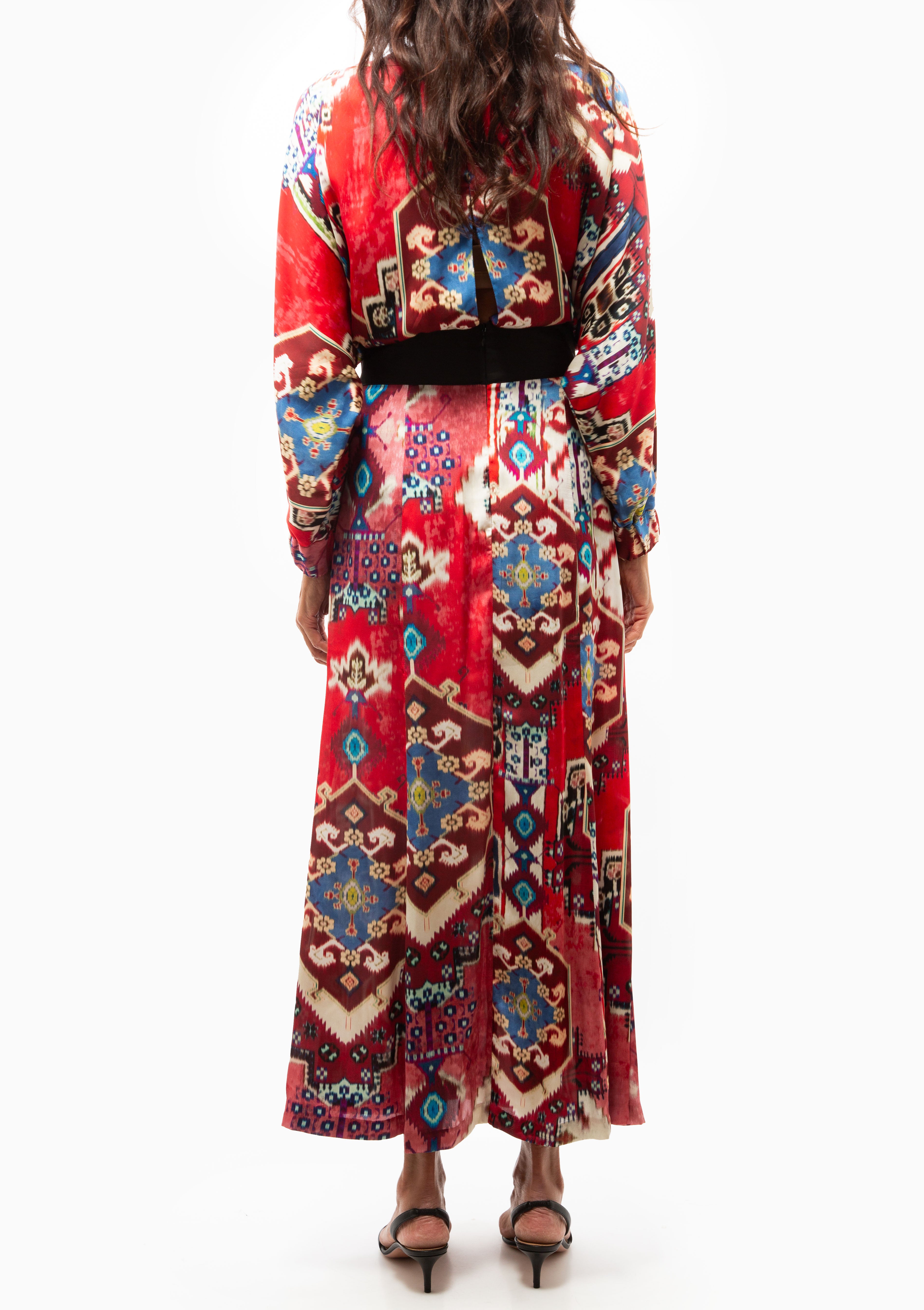 Dolman Midi Dress | Crimson Persian