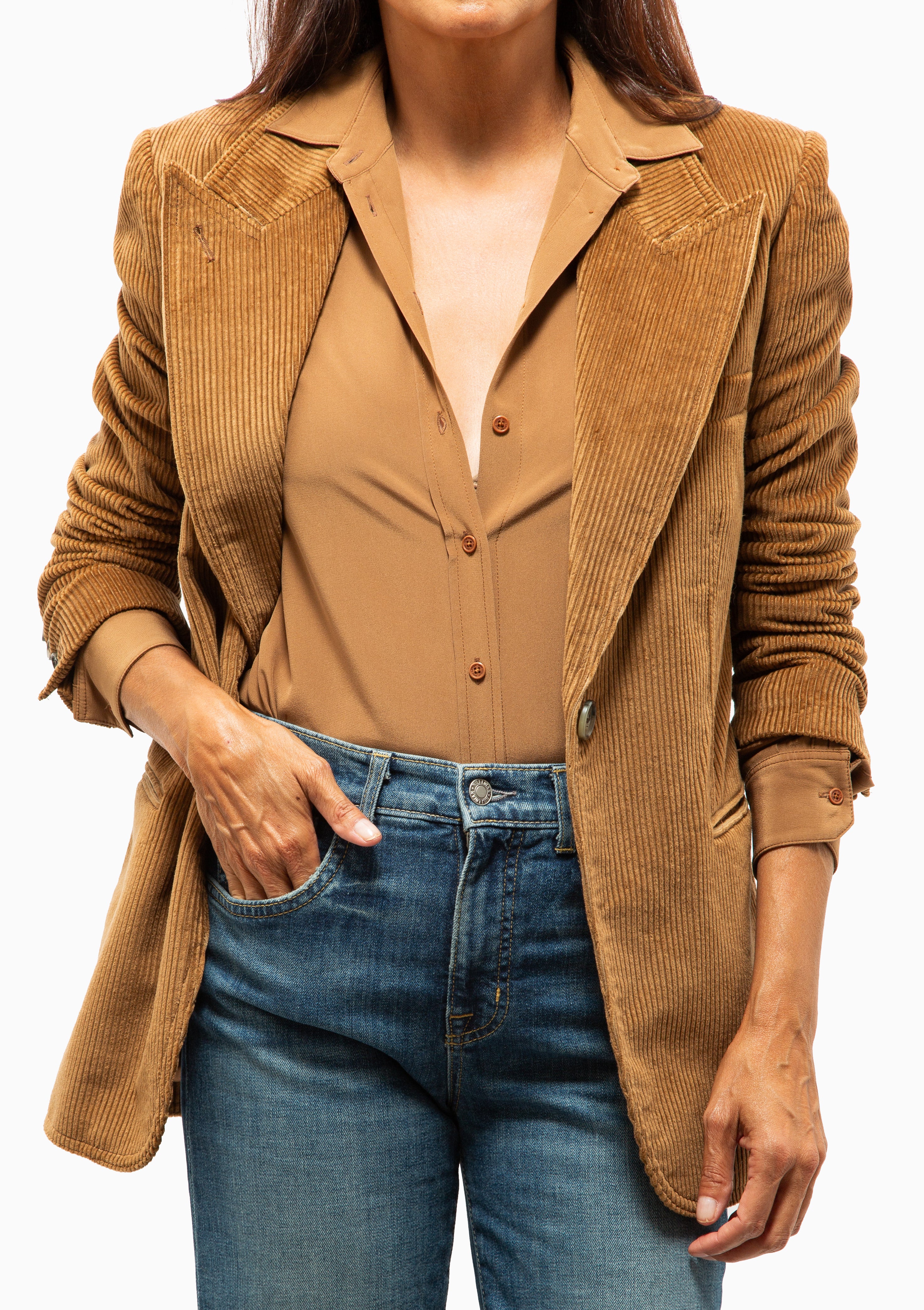 90's Blazer | Toffee Corduroy
