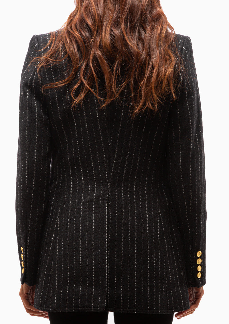 Birkin Blazer | Black Pinstripe