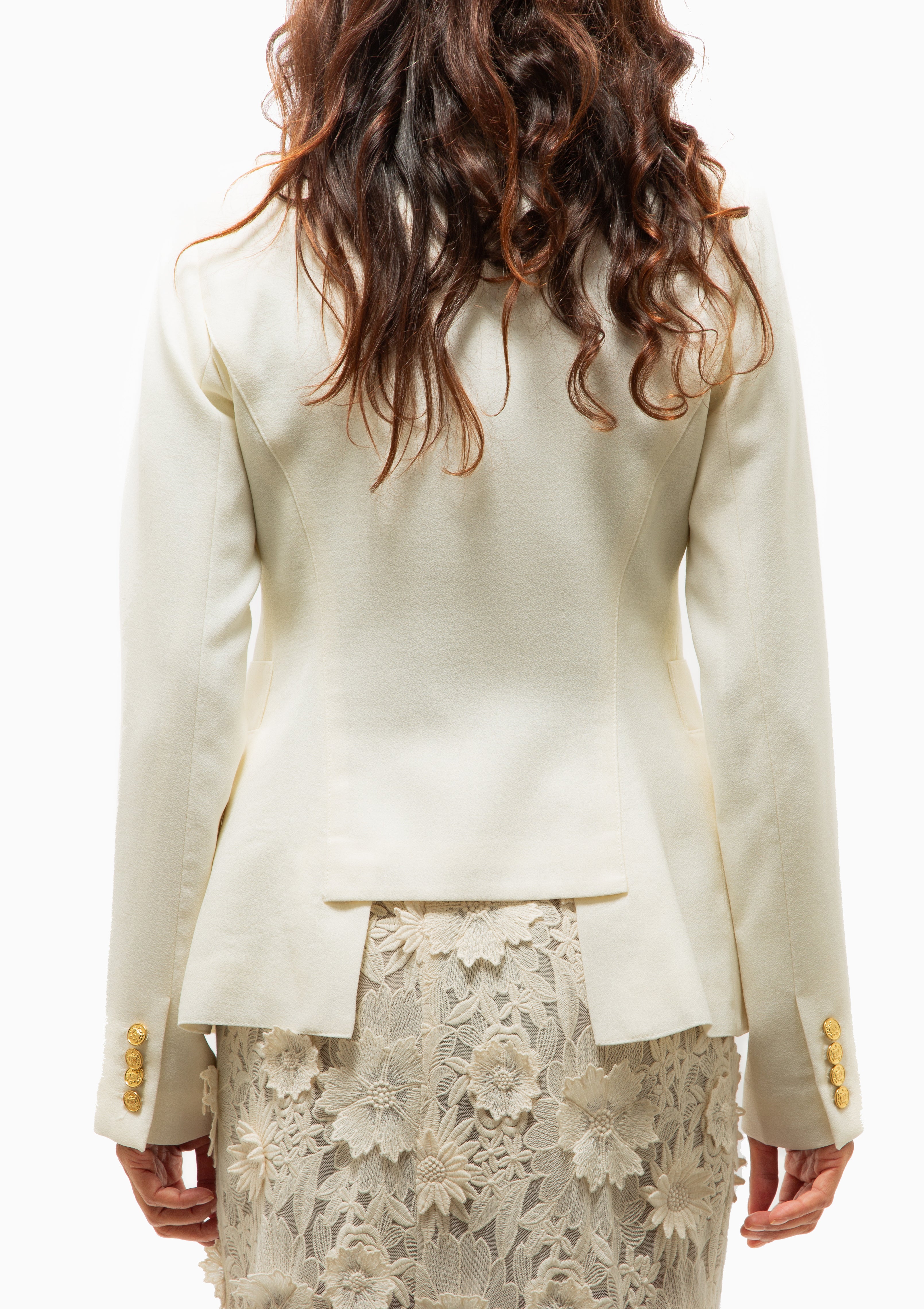 Classic Duchess Blazer | Ivory