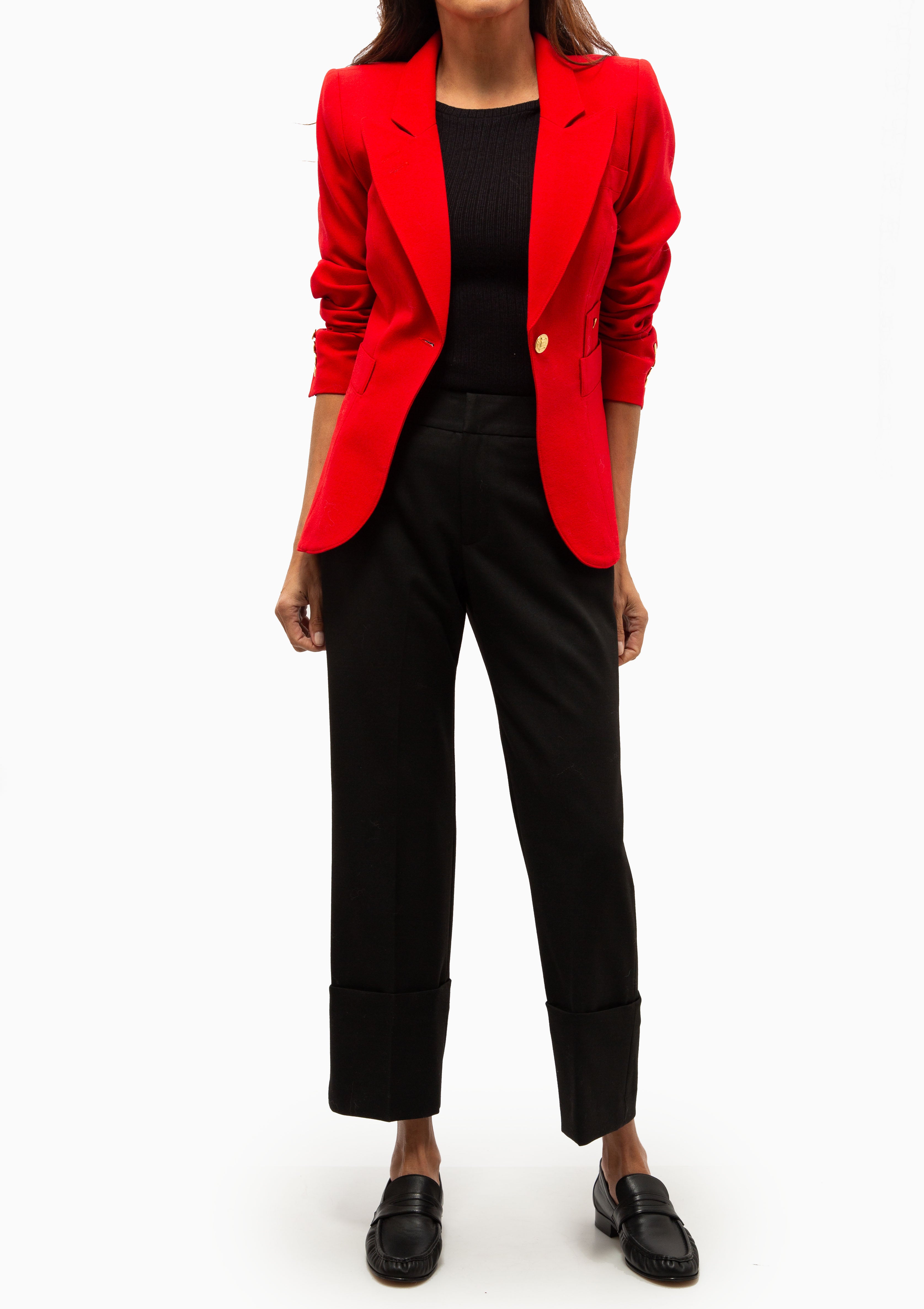 Classic Duchess Blazer | Red