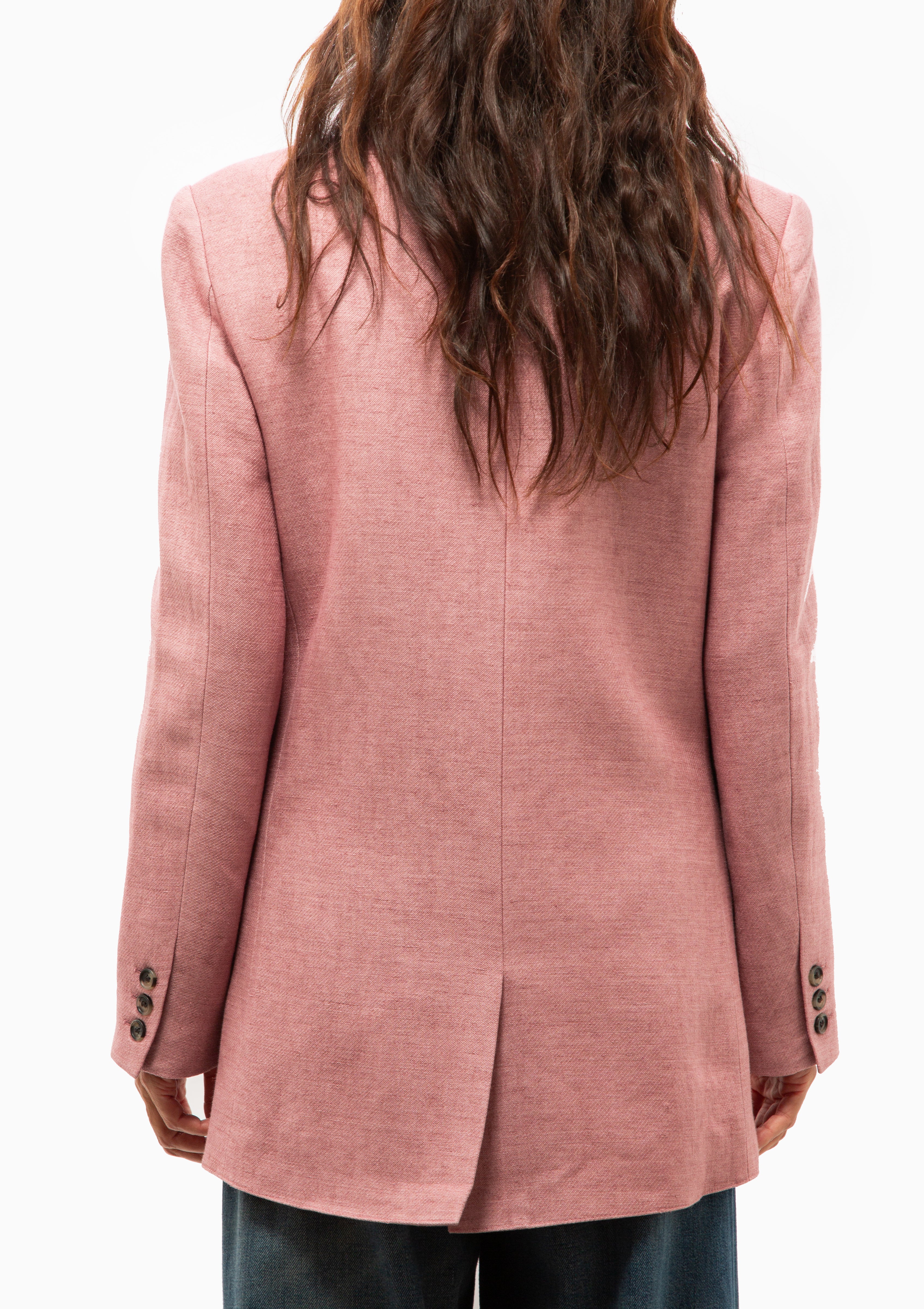 DB Peaked Lapel Blazer | Dusty Rose