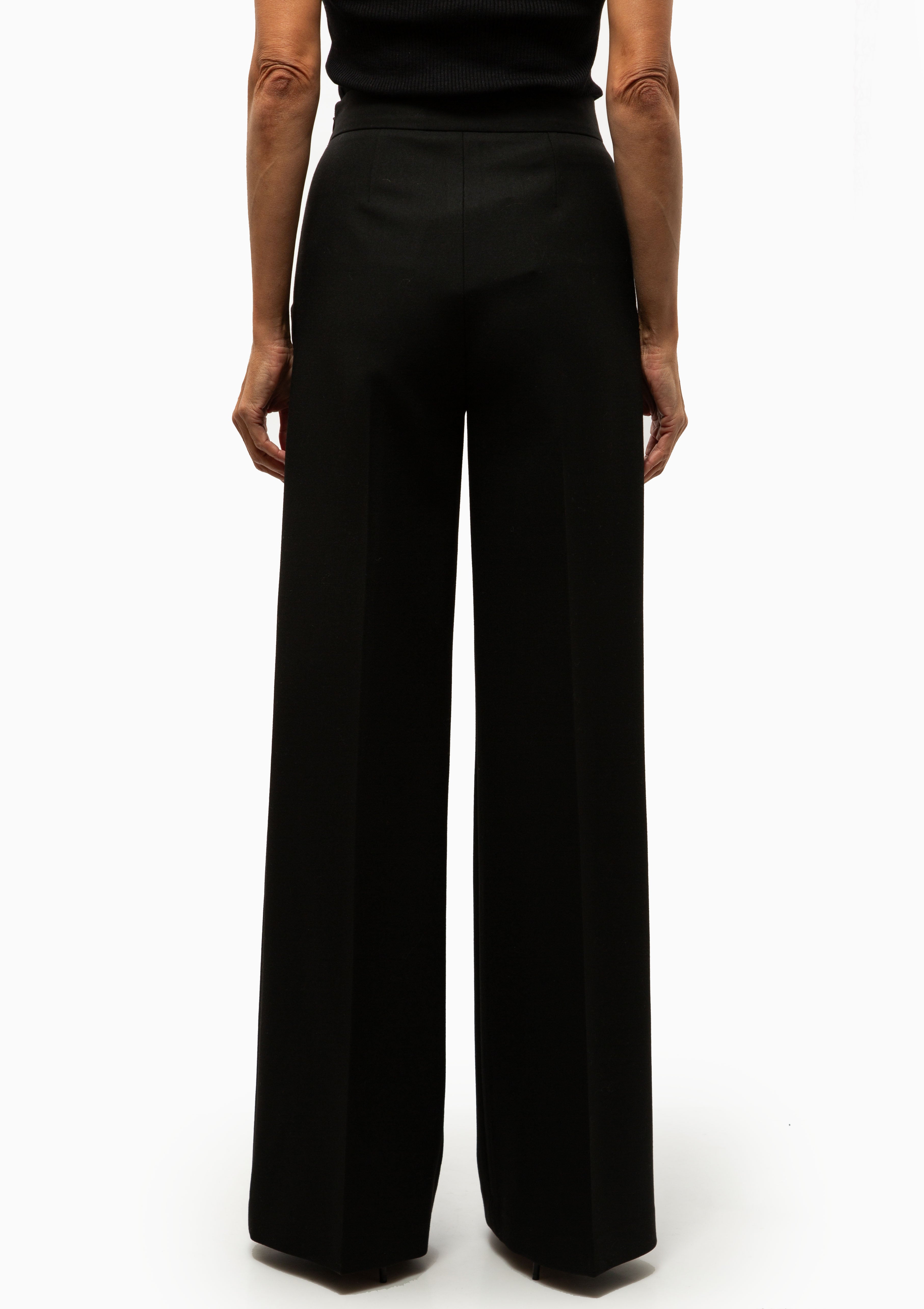 Nautical Wide Leg Pant | Deep Black
