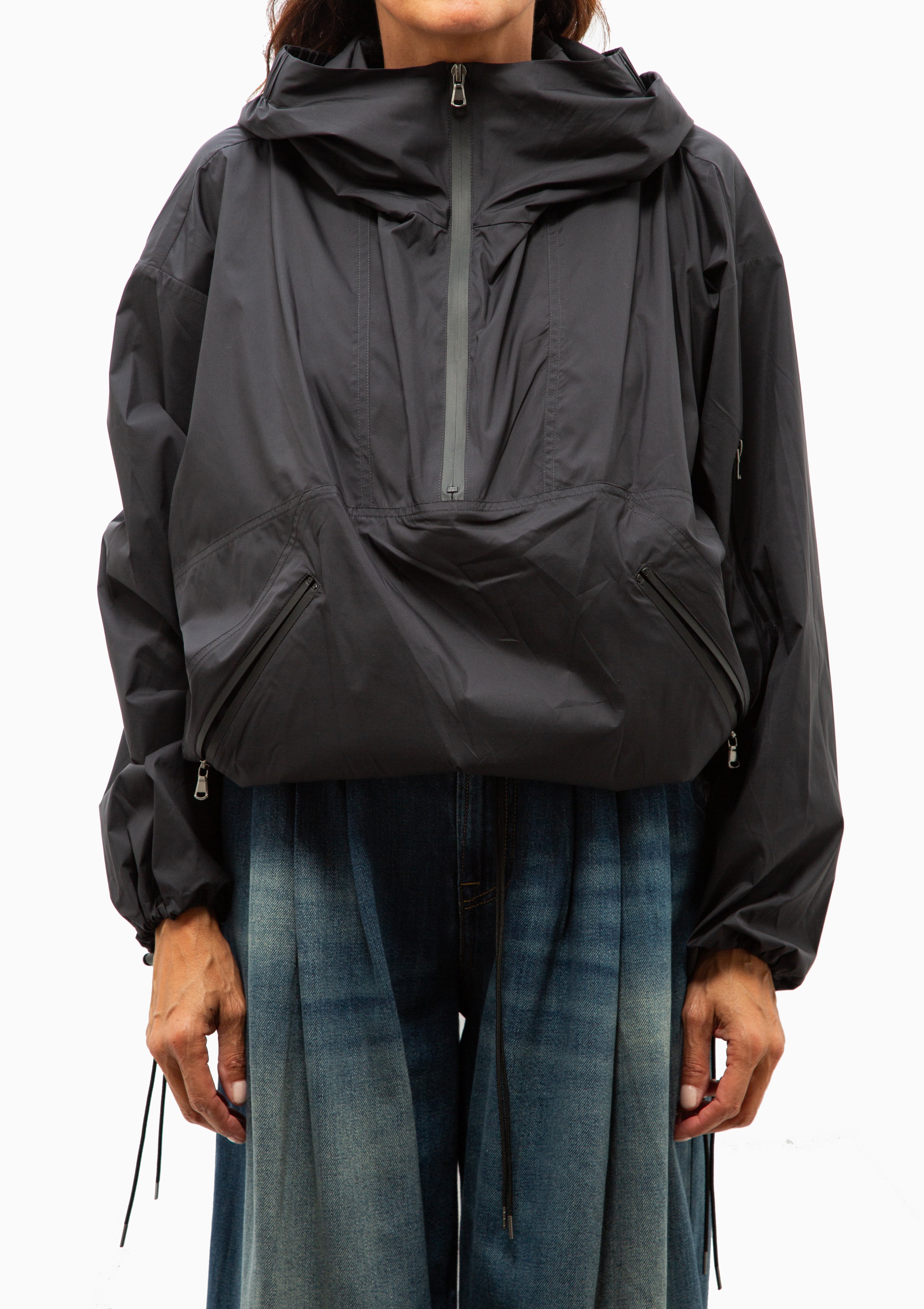 Over The Head Windbreaker | Carbon
