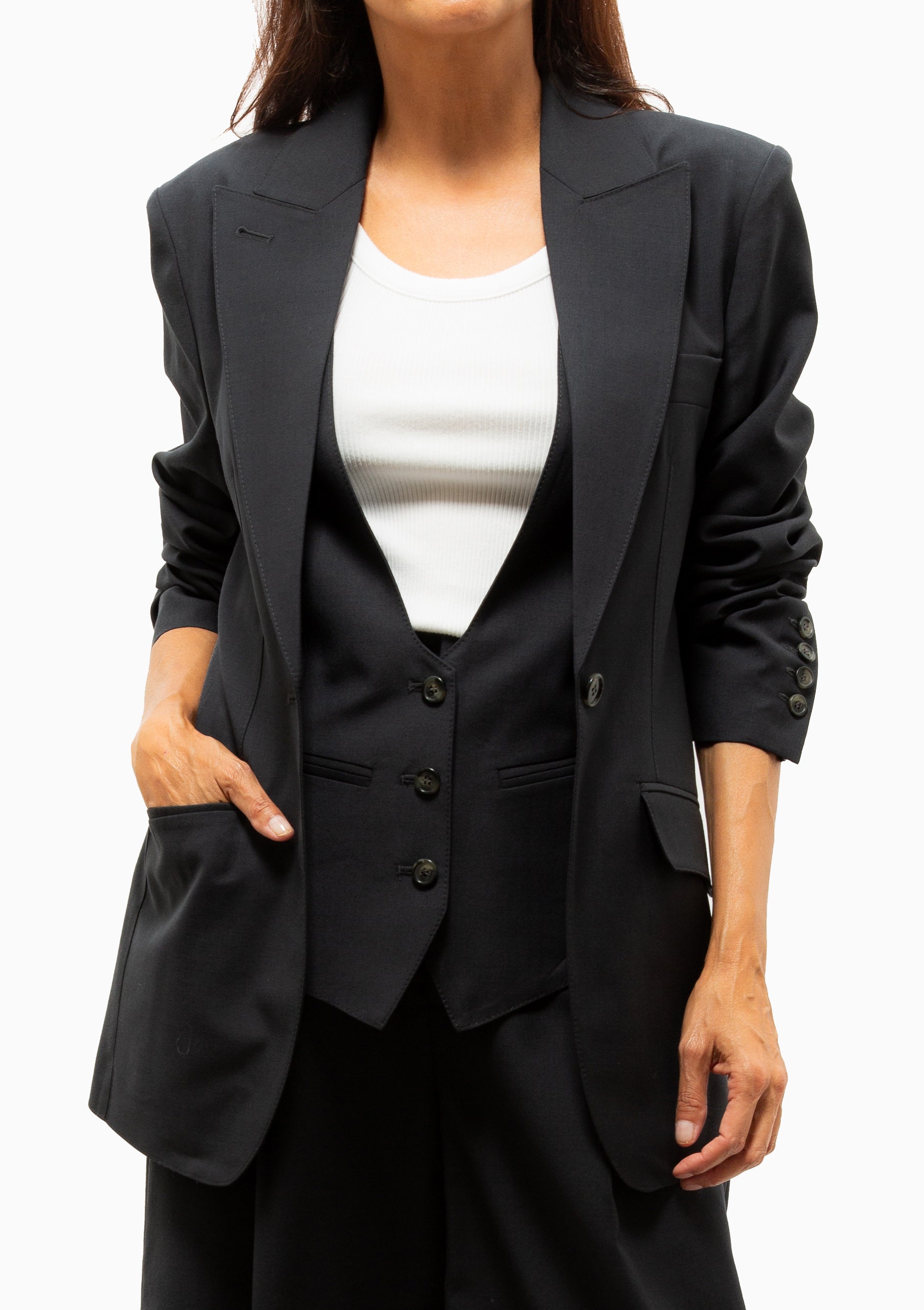 Oversized Layered Blazer | Iron