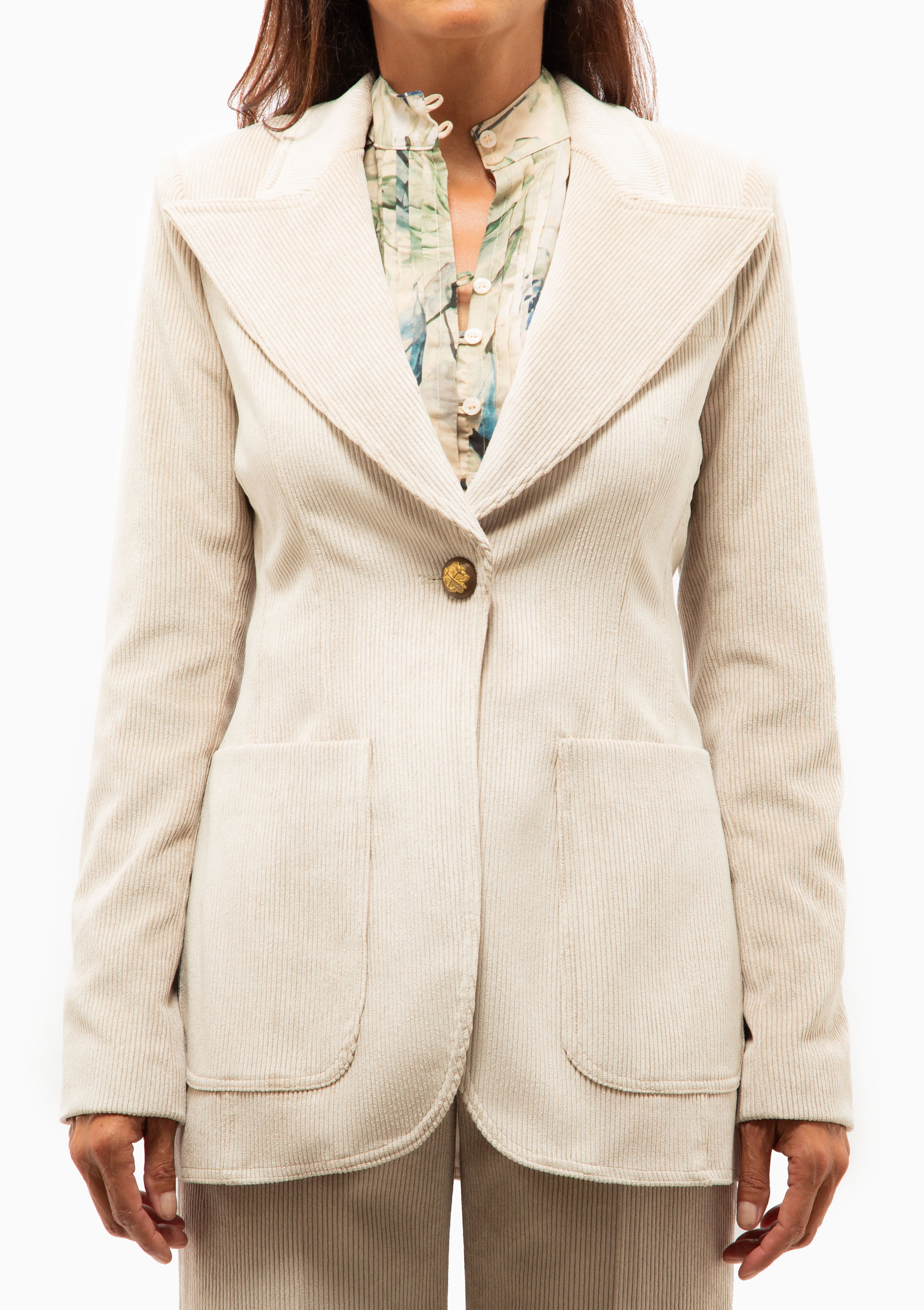 Patch Pocket Birkin Blazer | Birch Corduroy