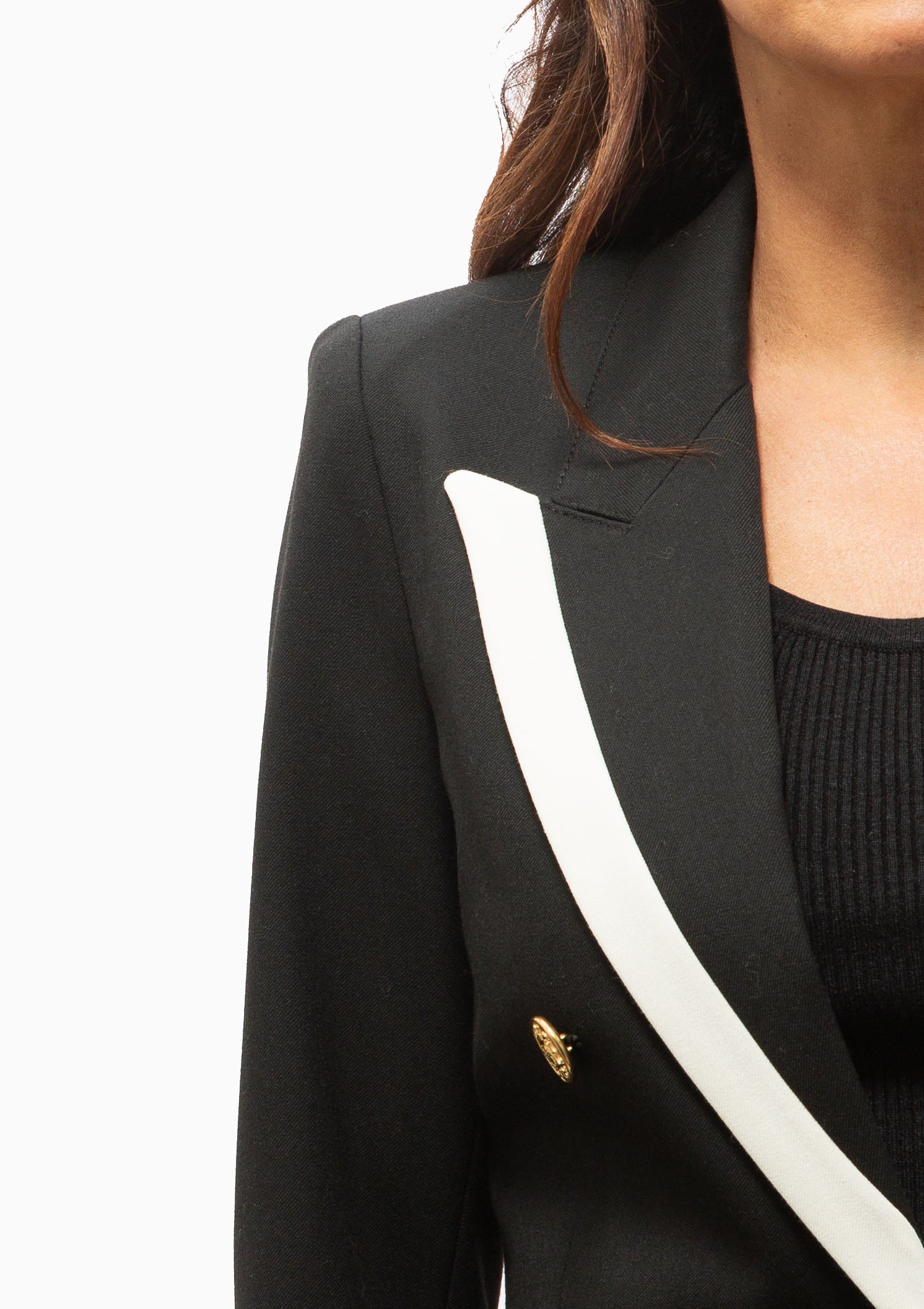 Taped Not a DB Blazer | Deep Black With Chalk