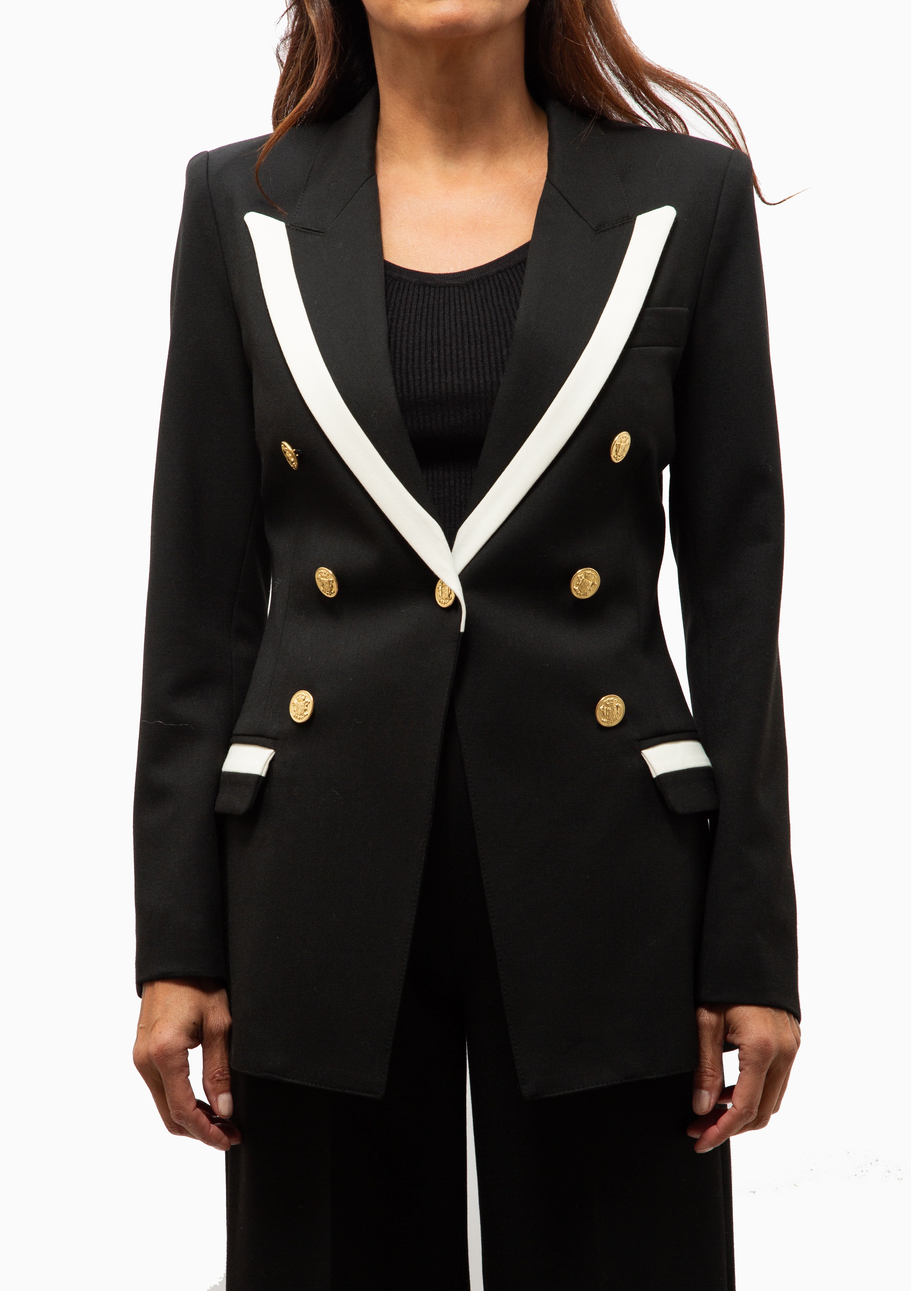 Taped Not a DB Blazer | Deep Black With Chalk