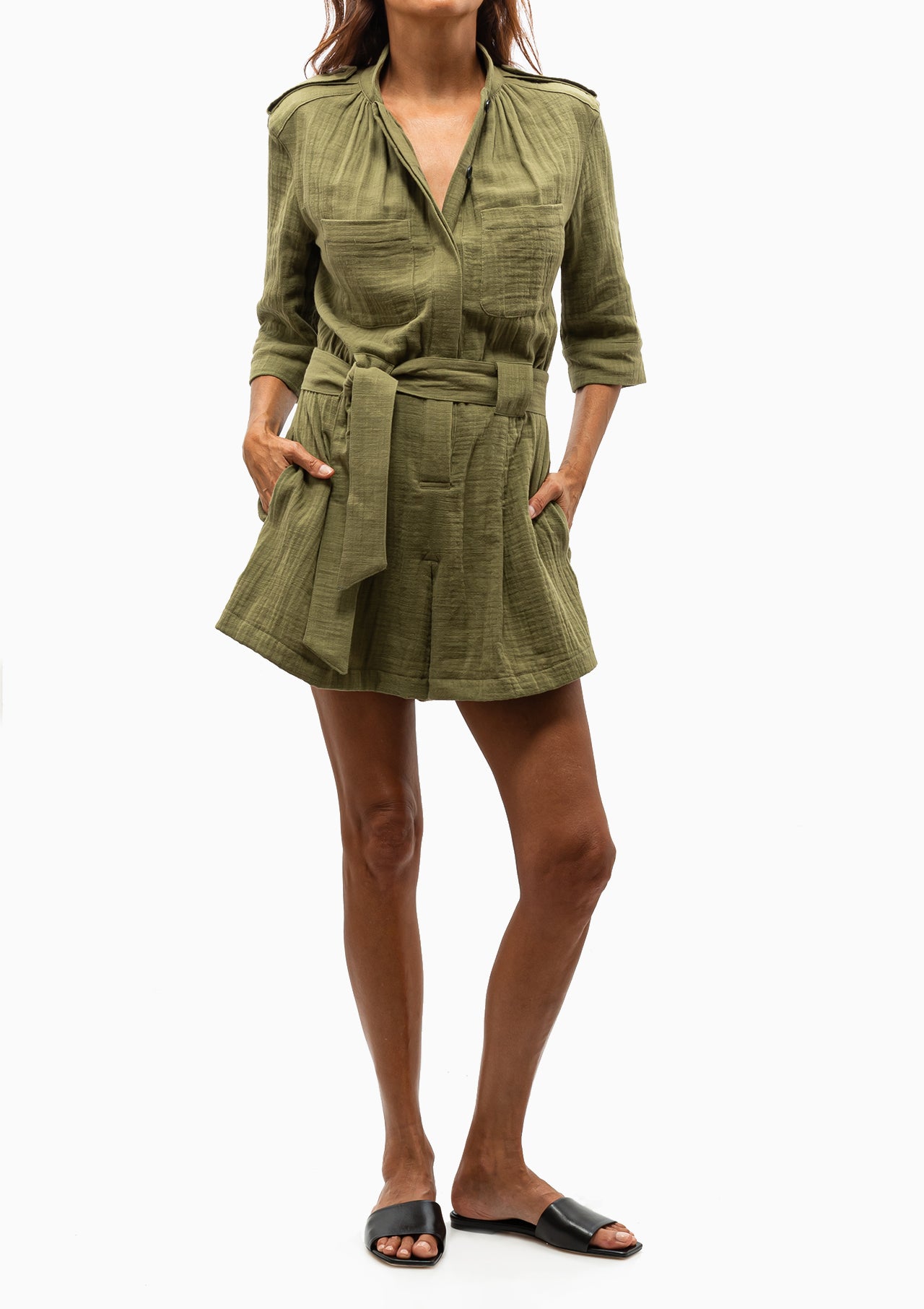 Utility Romper | Army