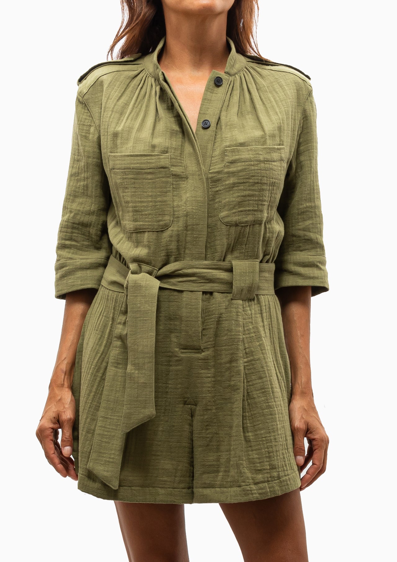 Utility Romper | Army