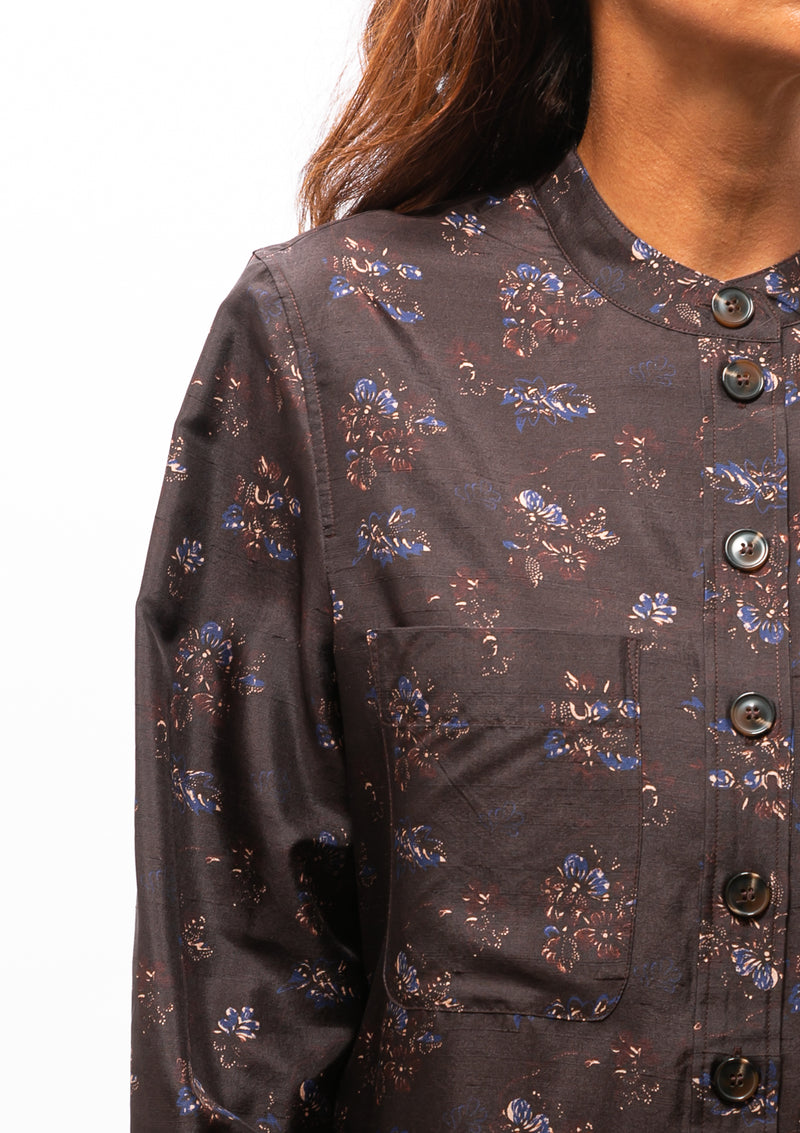 Laure Shirt | Prune/Bleu