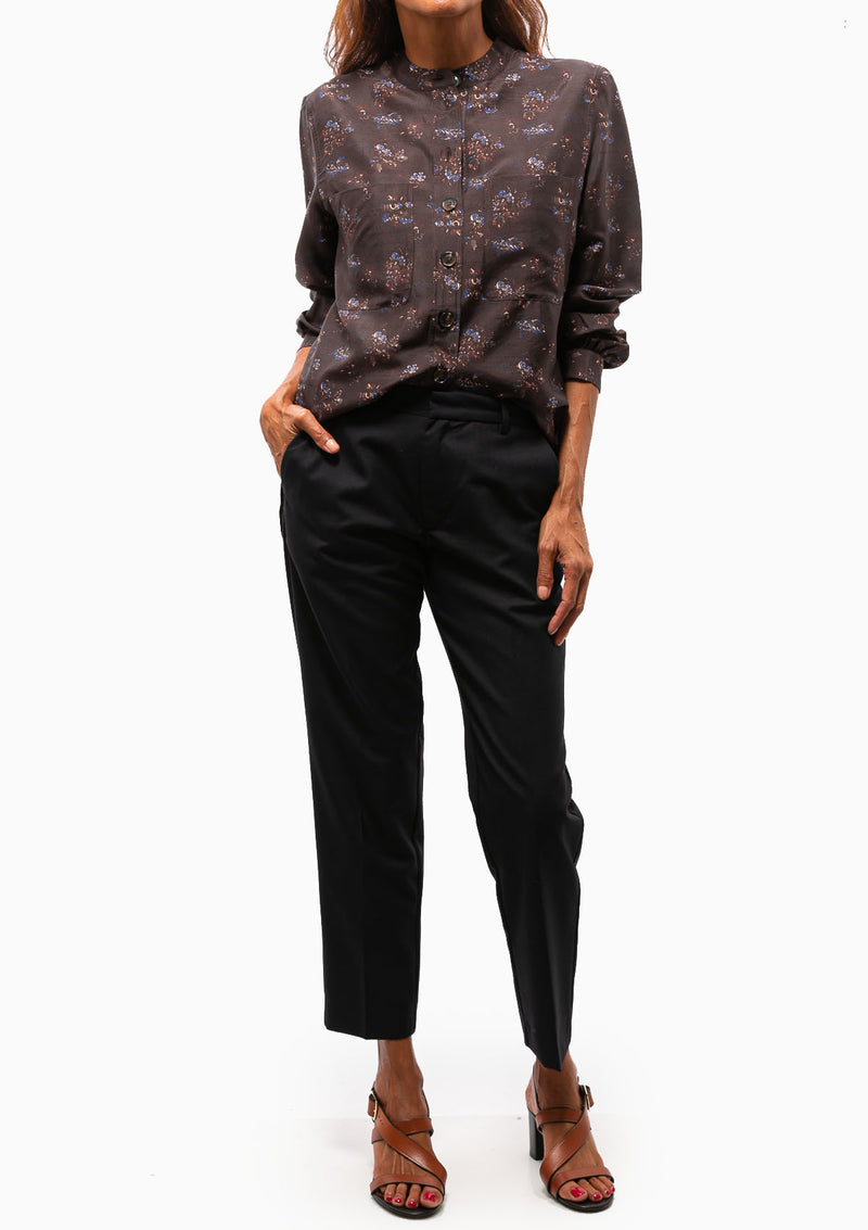 Laure Shirt | Prune/Bleu