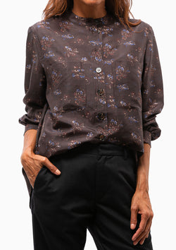 Laure Shirt | Prune/Bleu