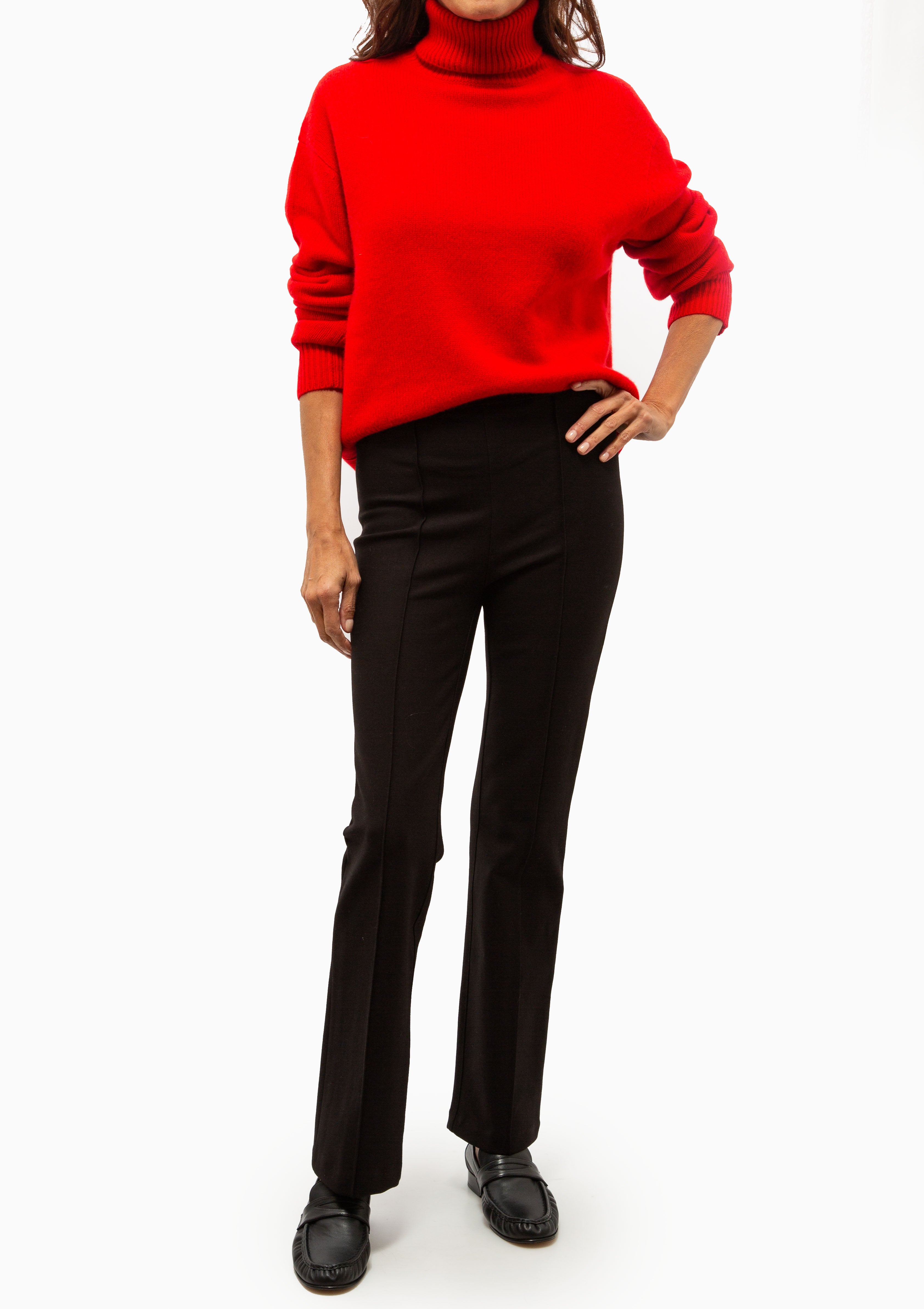 Cashmere Long Sleeve Turtleneck | Red