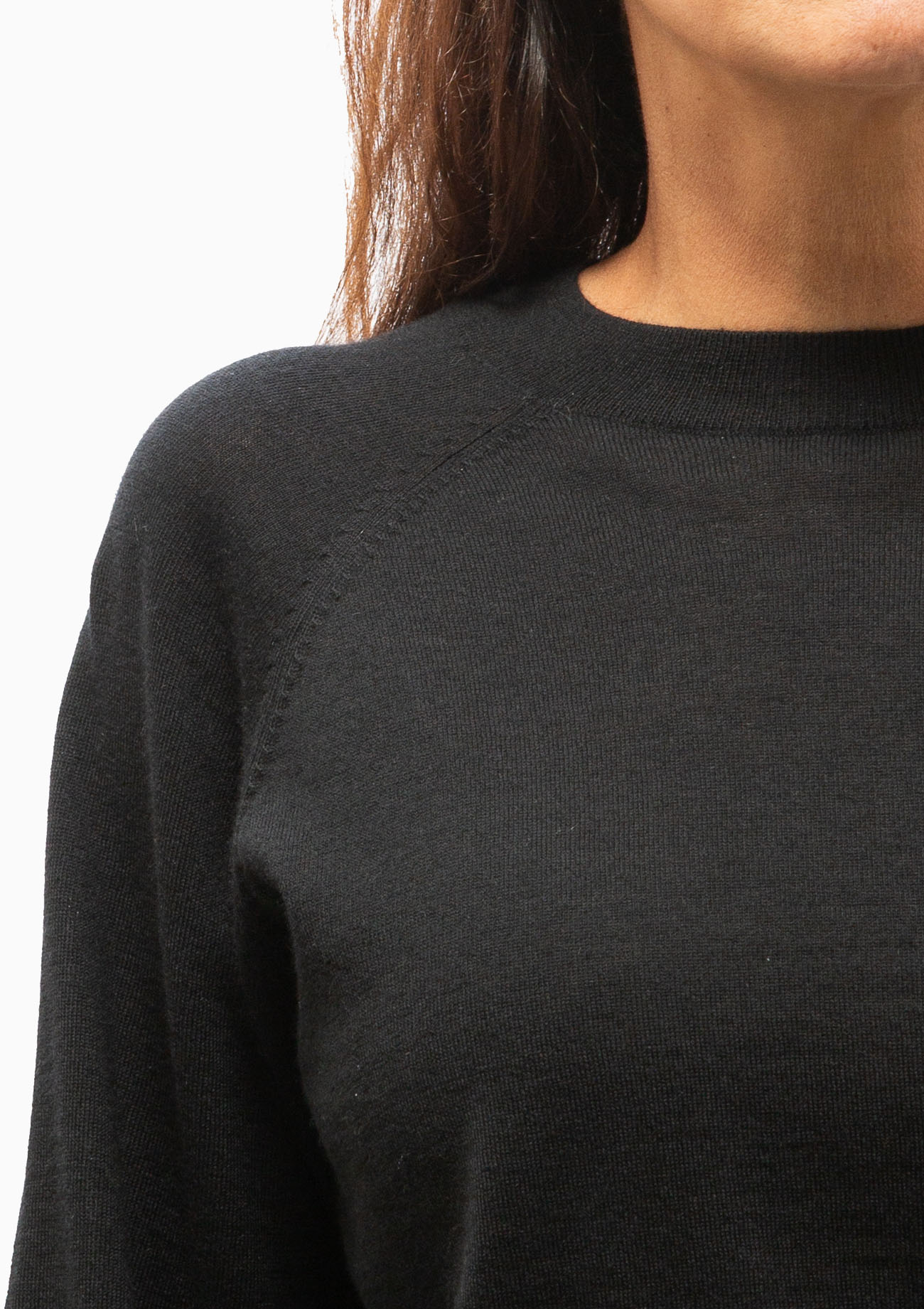 Cashmere Raglan Sweater | Black