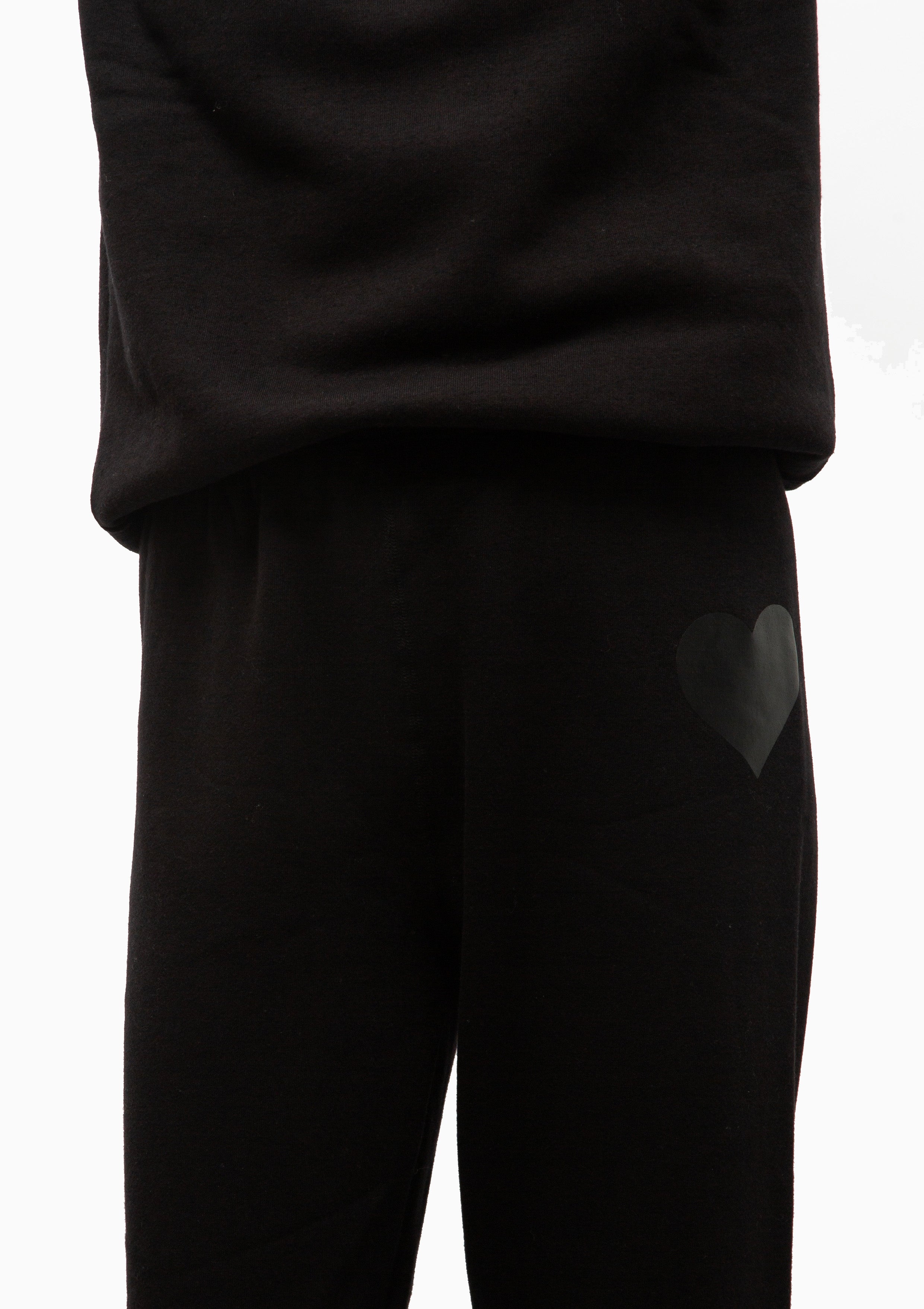 Heart Sweatpants | Black