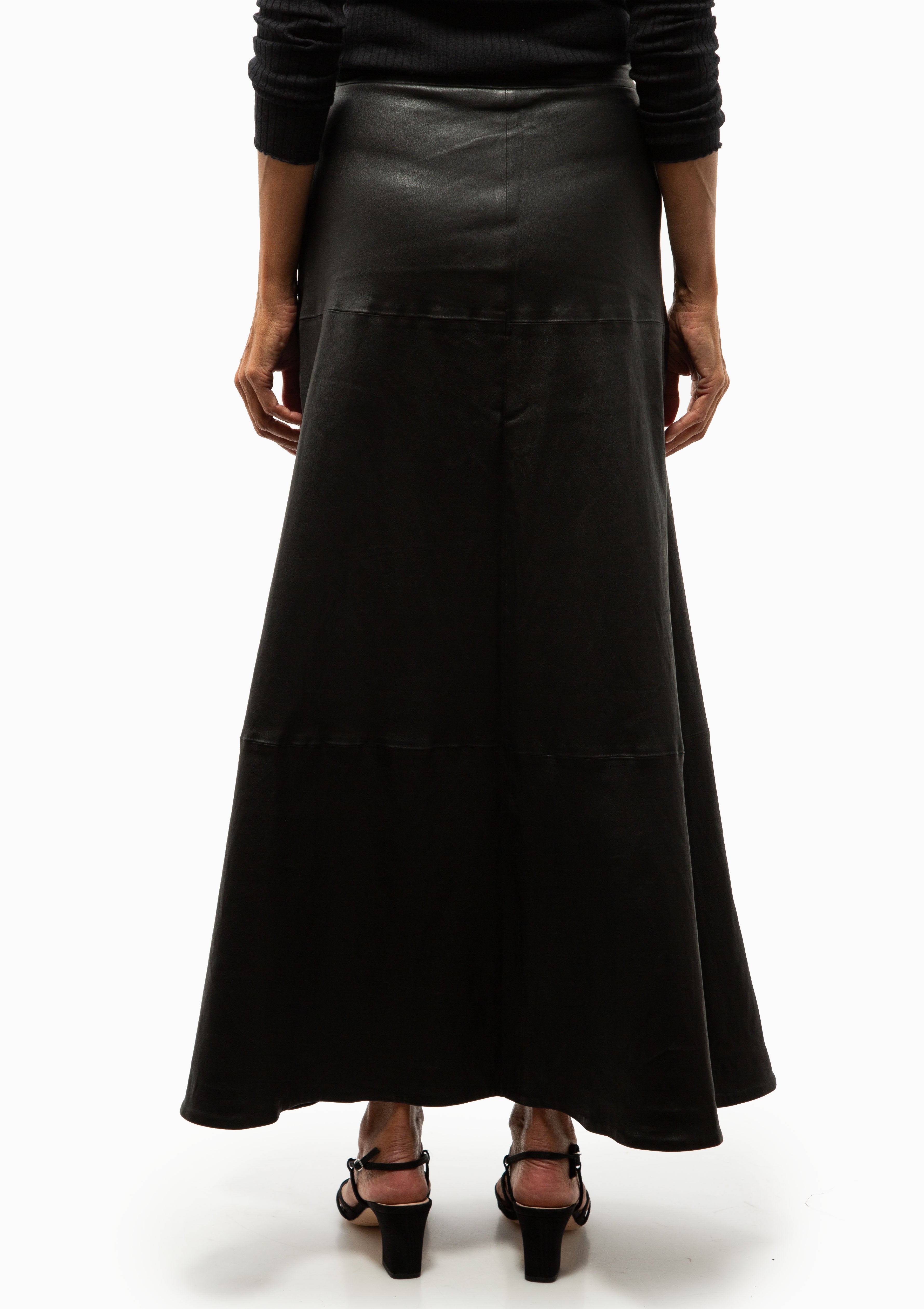 Leather Julia Skirt | Black