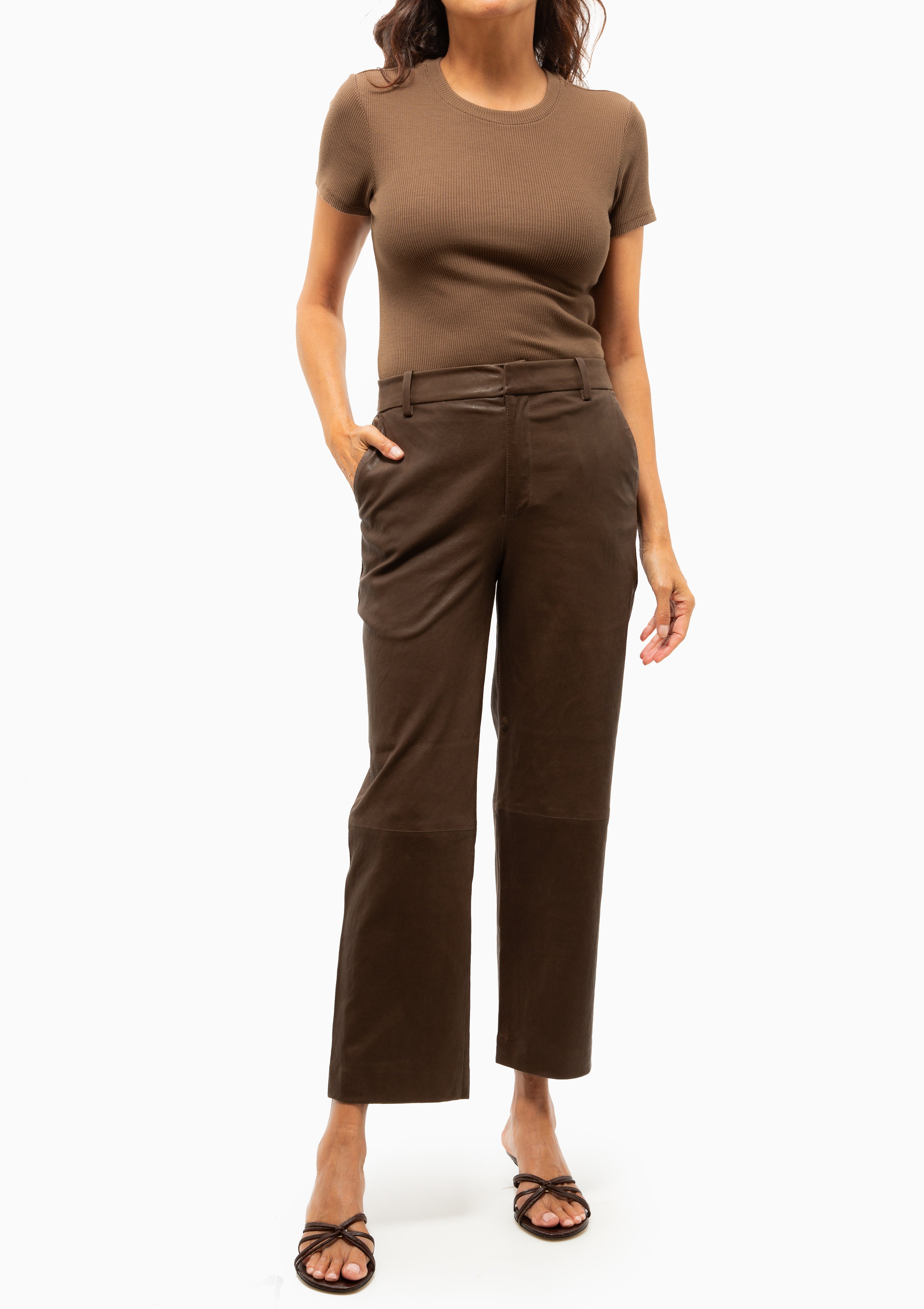 Rib Baby Tee | Truffle