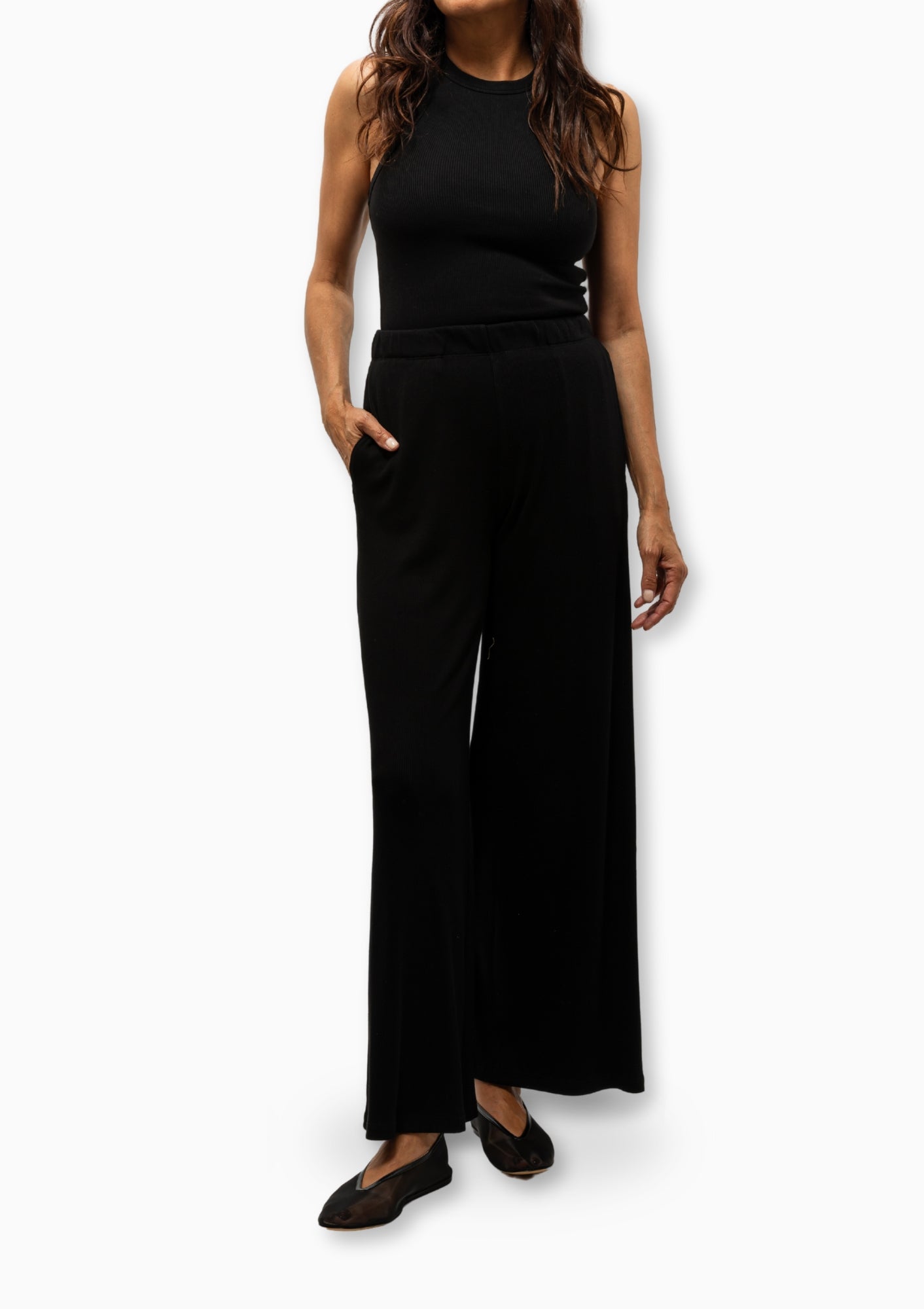 Rib Culotte | Black