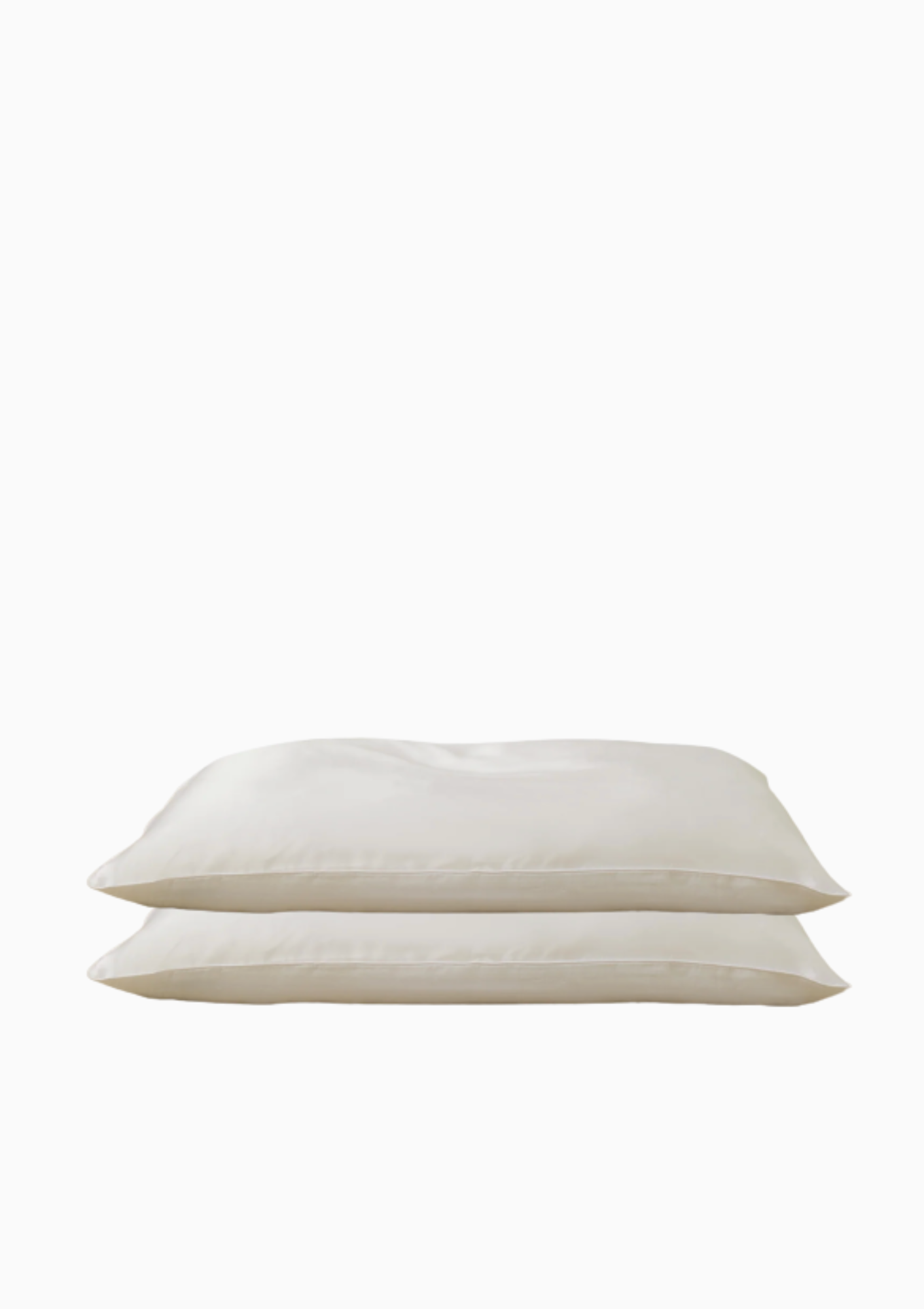 Silk Linen Flip King Single Pillowcase | Ivory