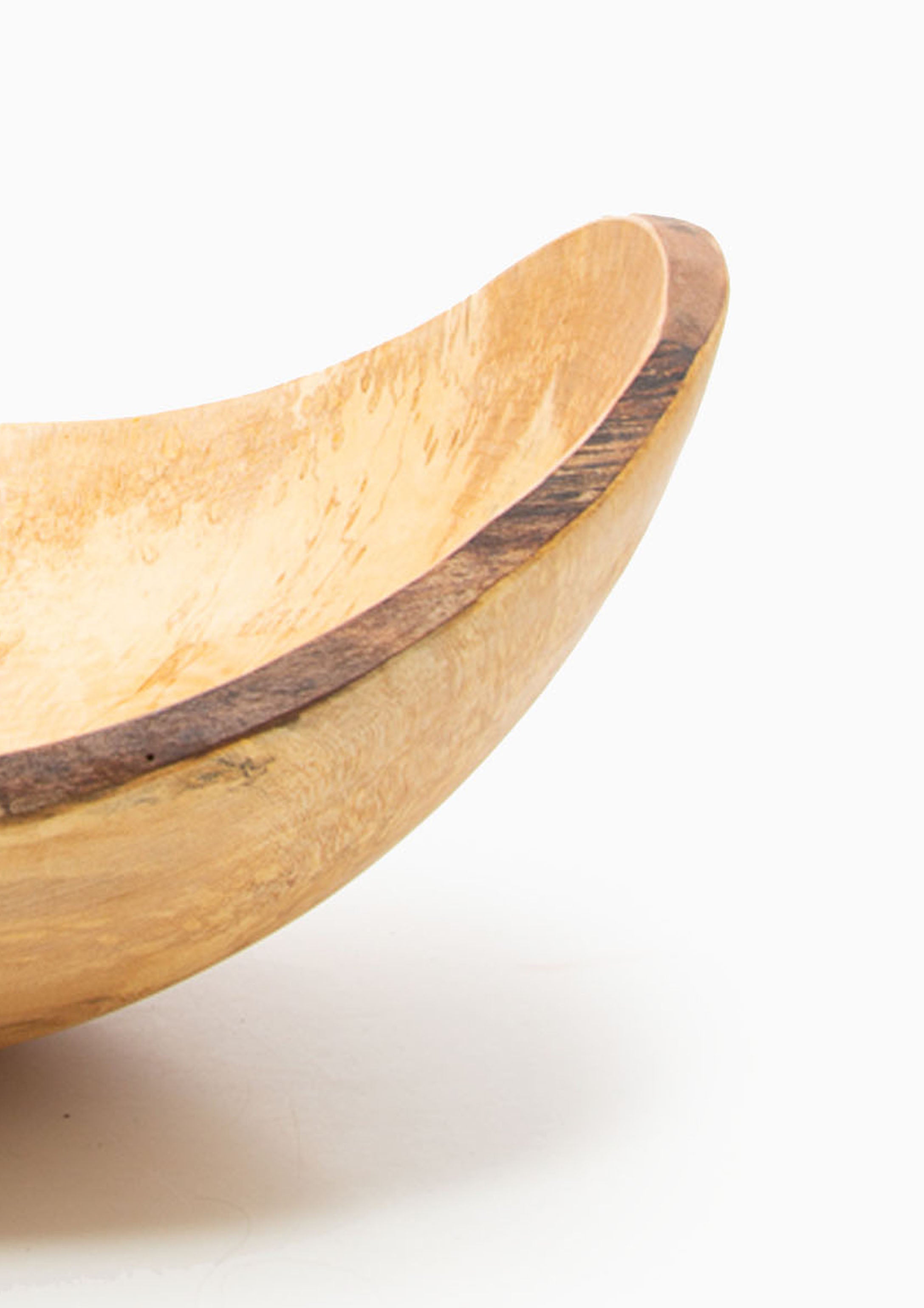 Spalted Maple Oval Bowl | 21"