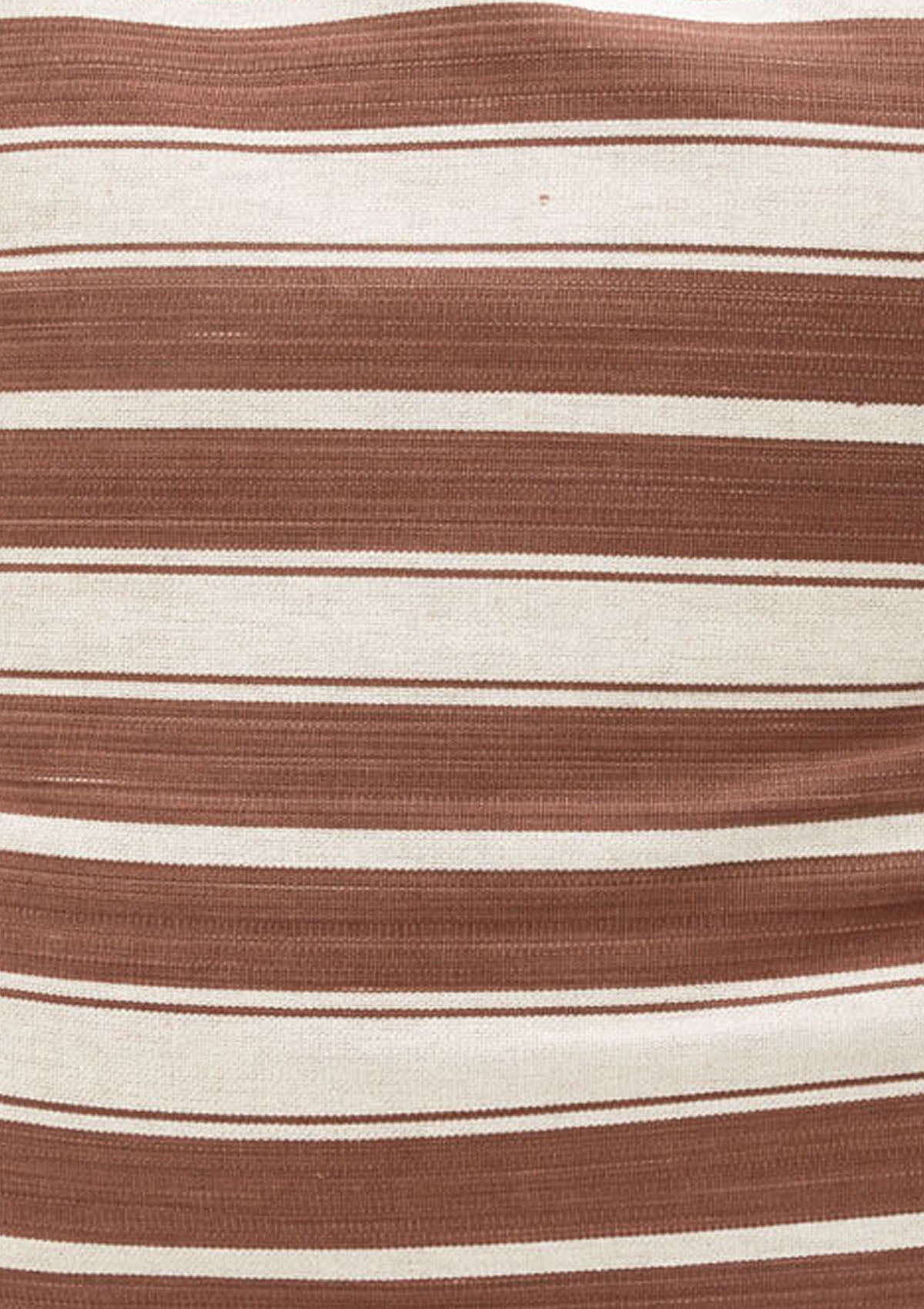 New Cushion, Chocolate Brown/Ecru | 20" x 20"