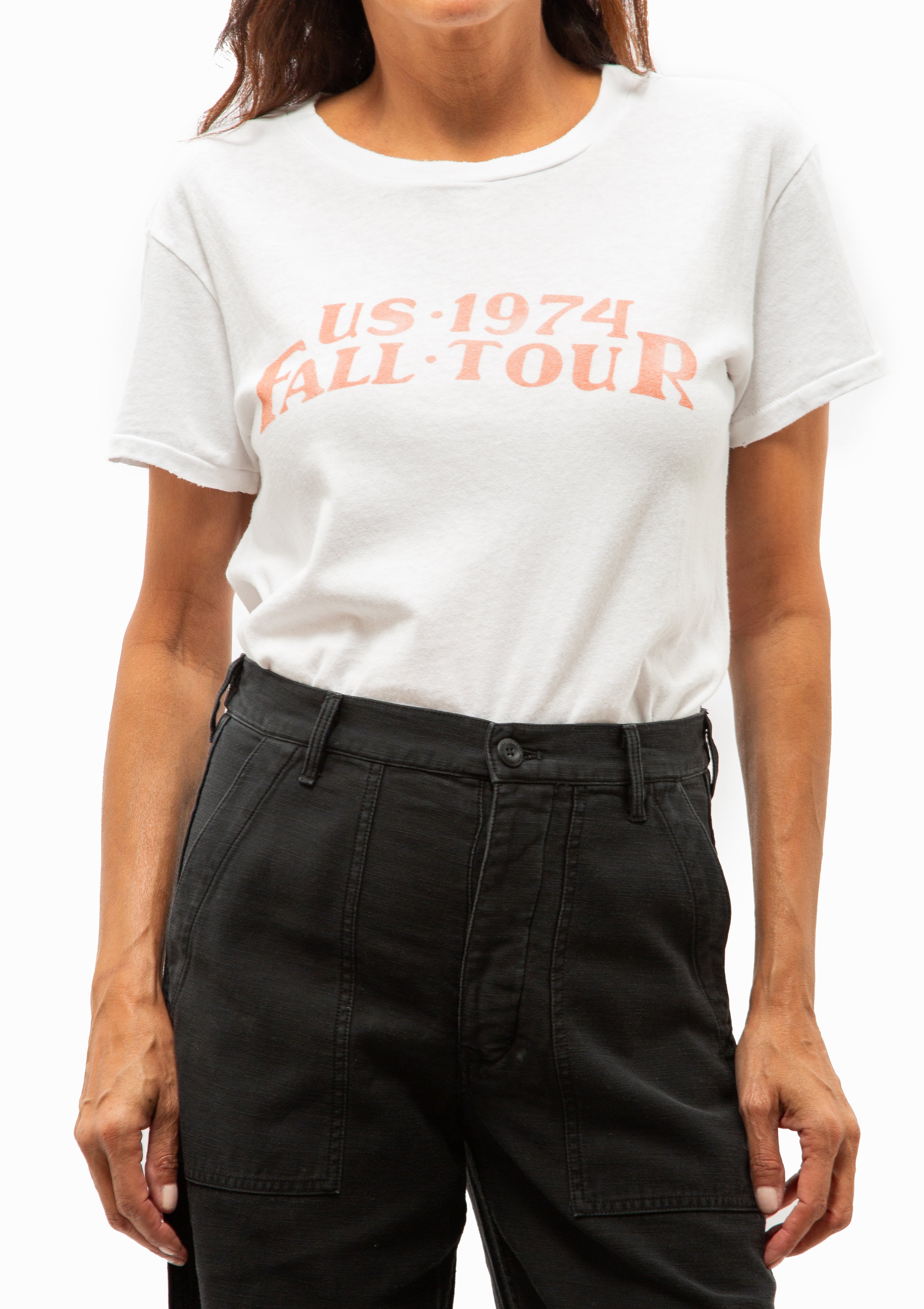 US 1974 Printed Brady Tee | White/Red Print